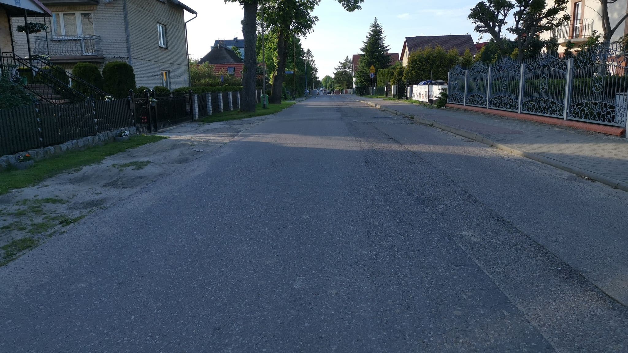 Street view near Willa Ustronie, Ustronie Morskie