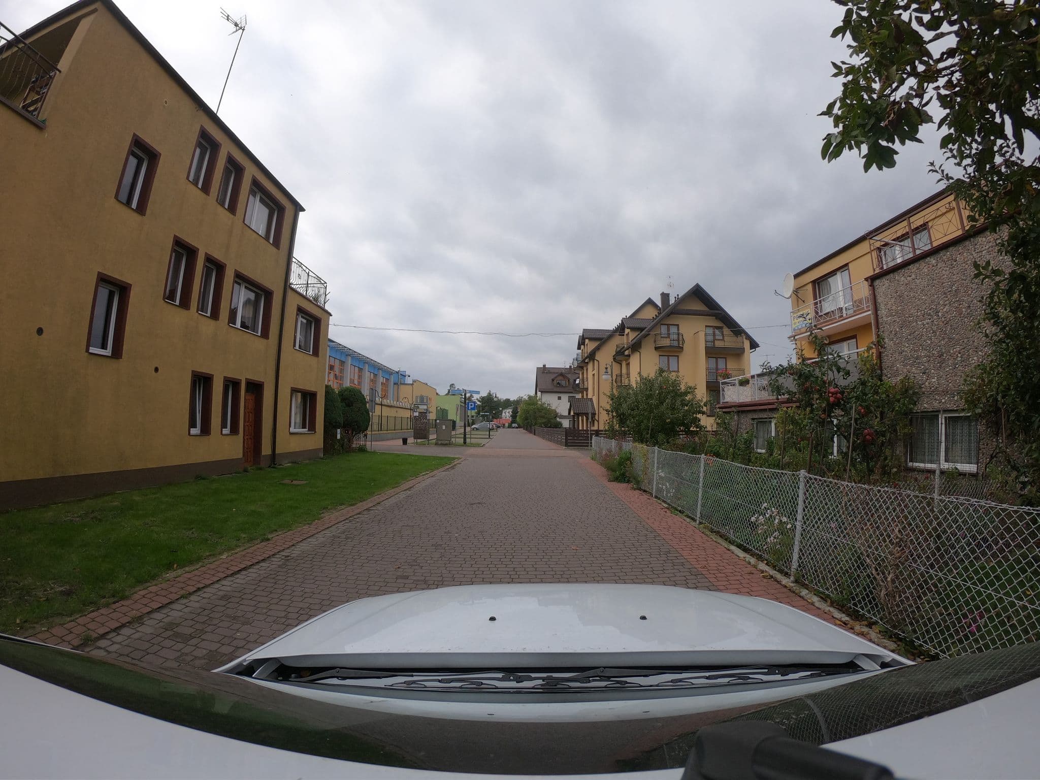 Street view near Villa Helena, Pobierowo