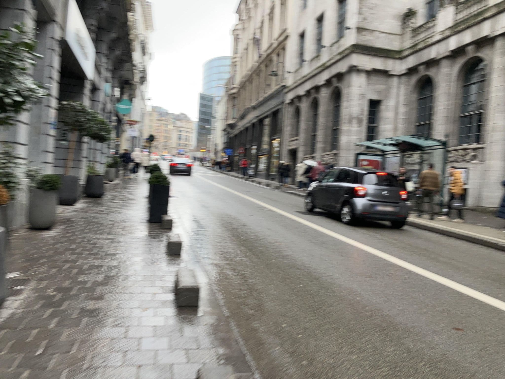 Street view near Hotel Hubert – Grand Place, Brussels — © southglos (CC BY-SA · Mapillary)