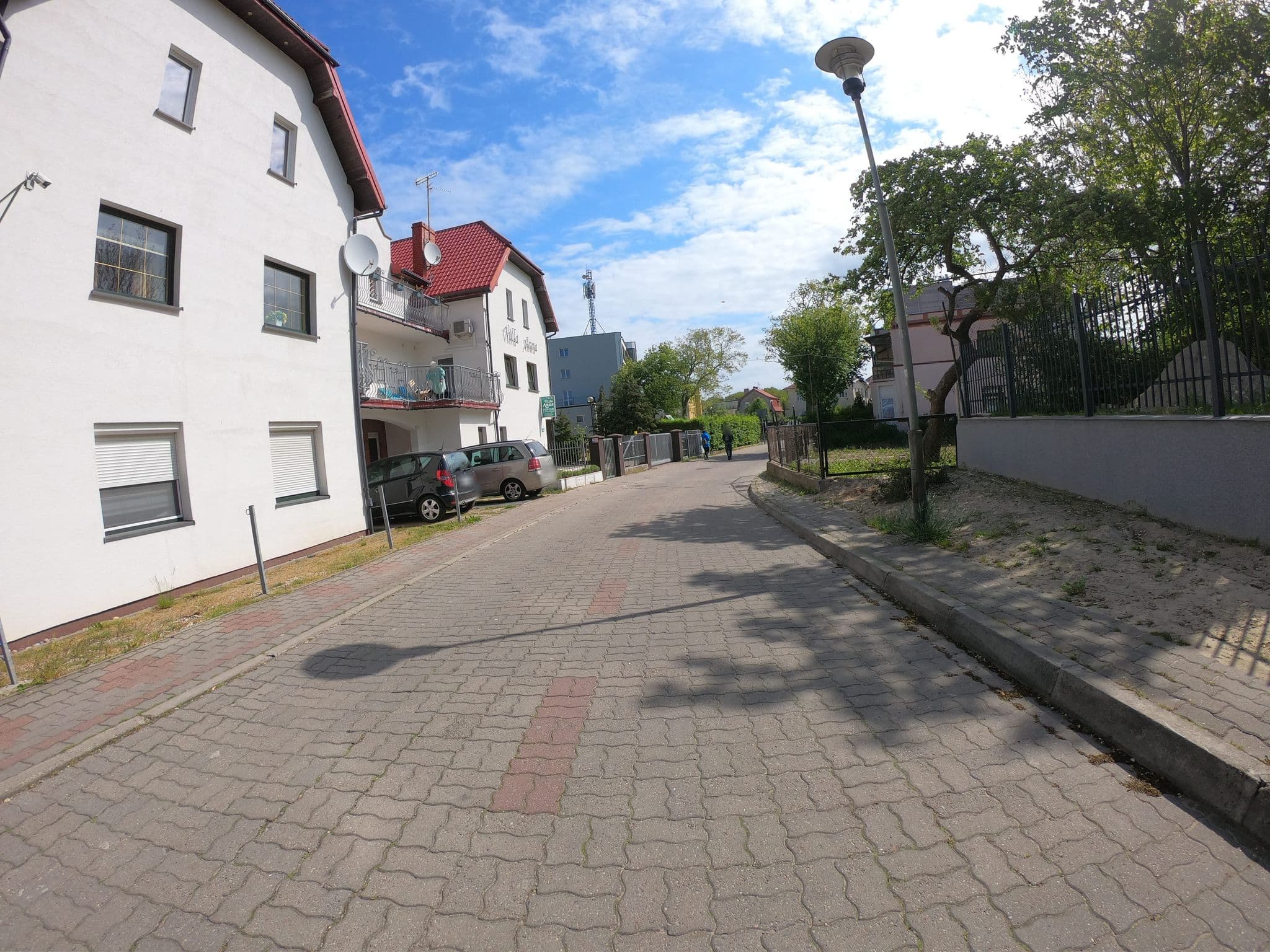 Street view near Villa Anna, Ustronie Morskie