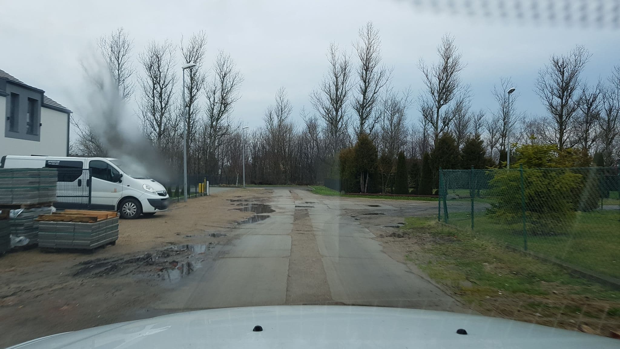 Street view near Villa Blanca, Grzybowo