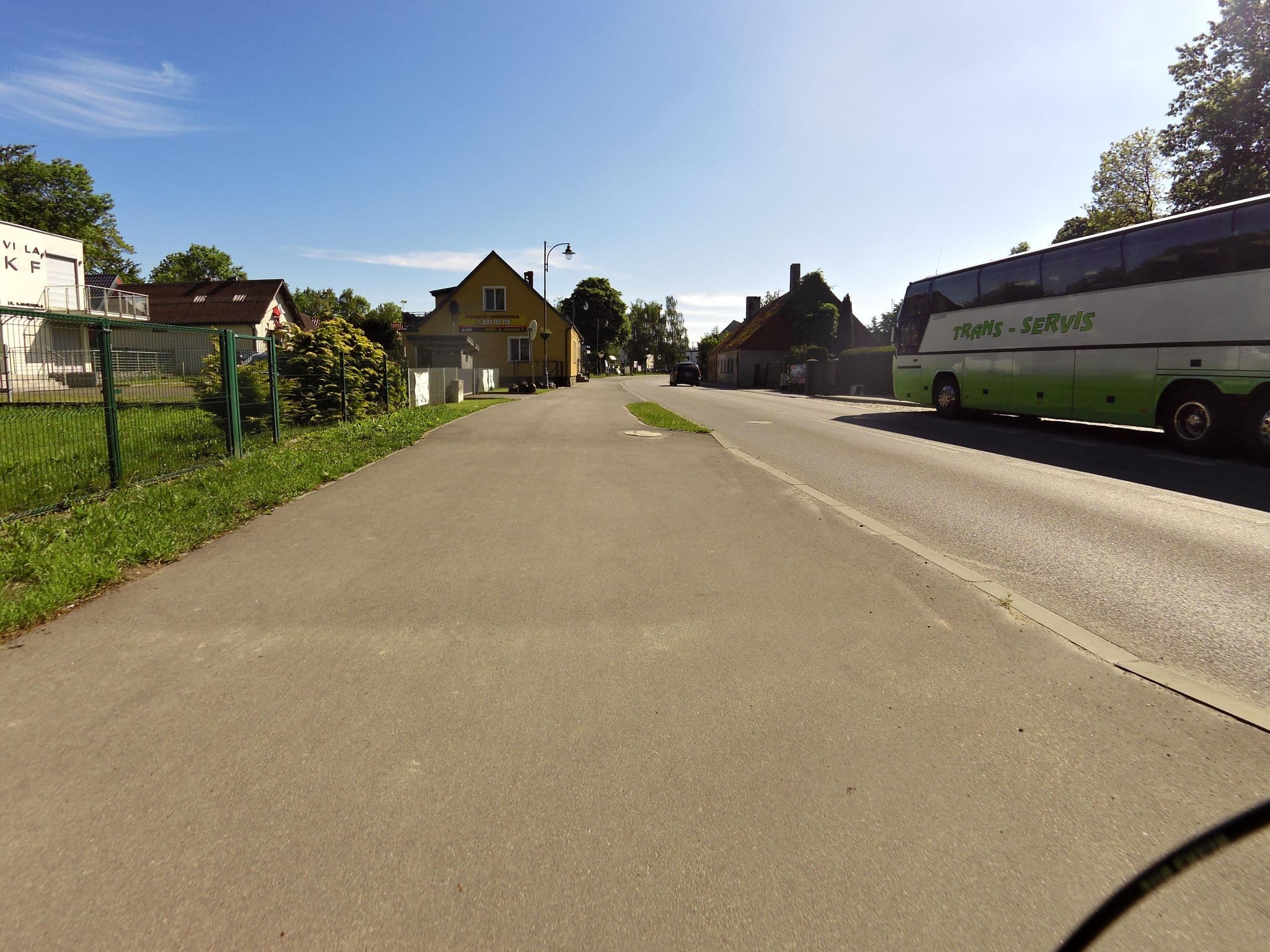 Street view near Villa Klif, Pobierowo