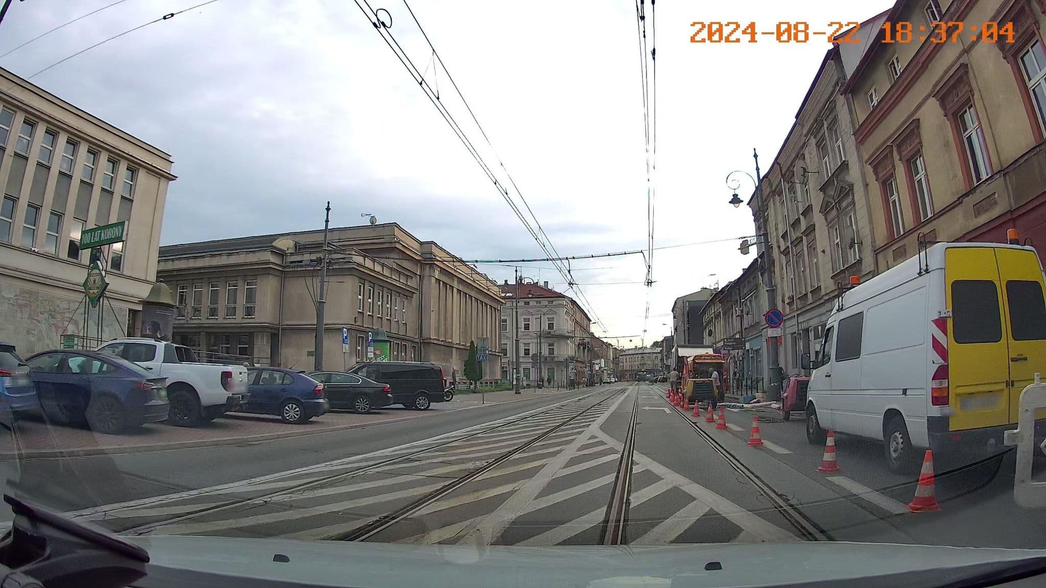 Street view near Hotel "Korona", Kraków