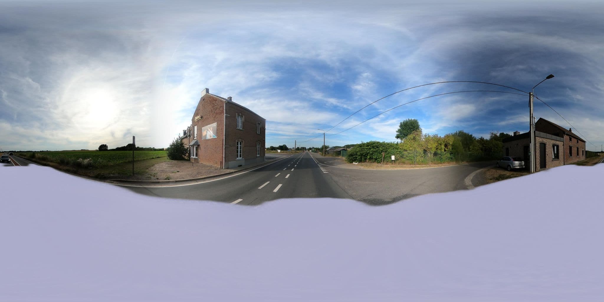 Street view near L'Auberge de Mohay, Waret-l'Évêque — © Eebie (CC BY-SA · Mapillary)