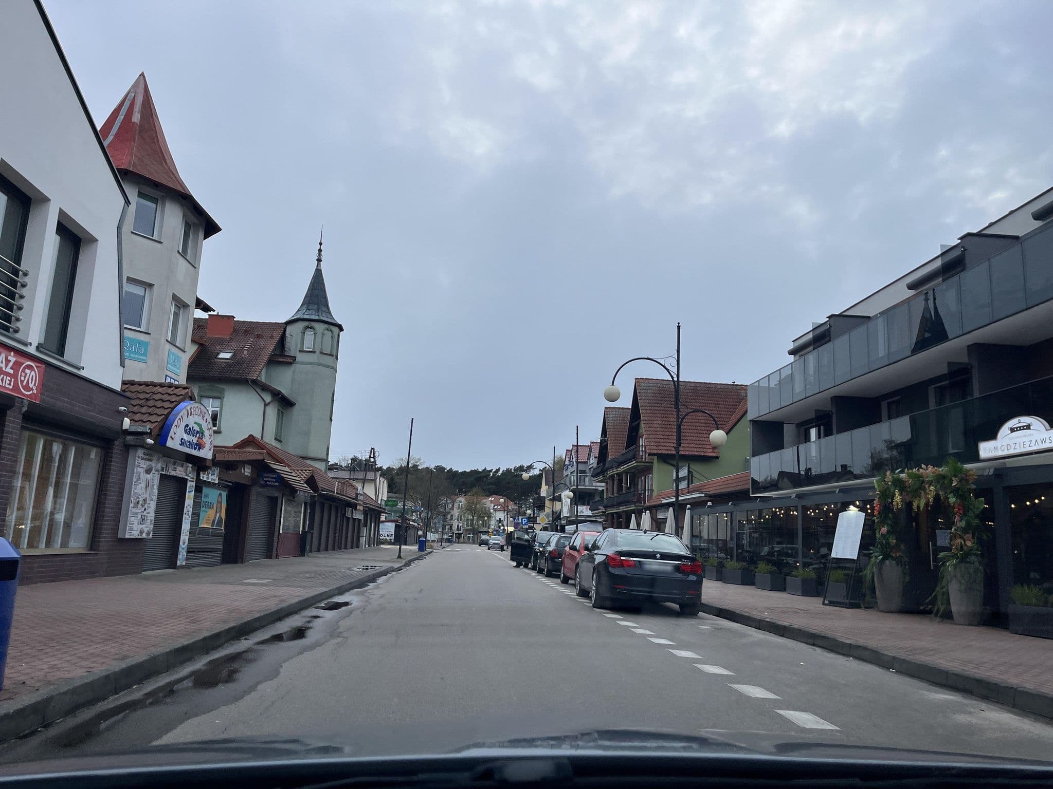 Street view near Morski Tygiel, Łeba