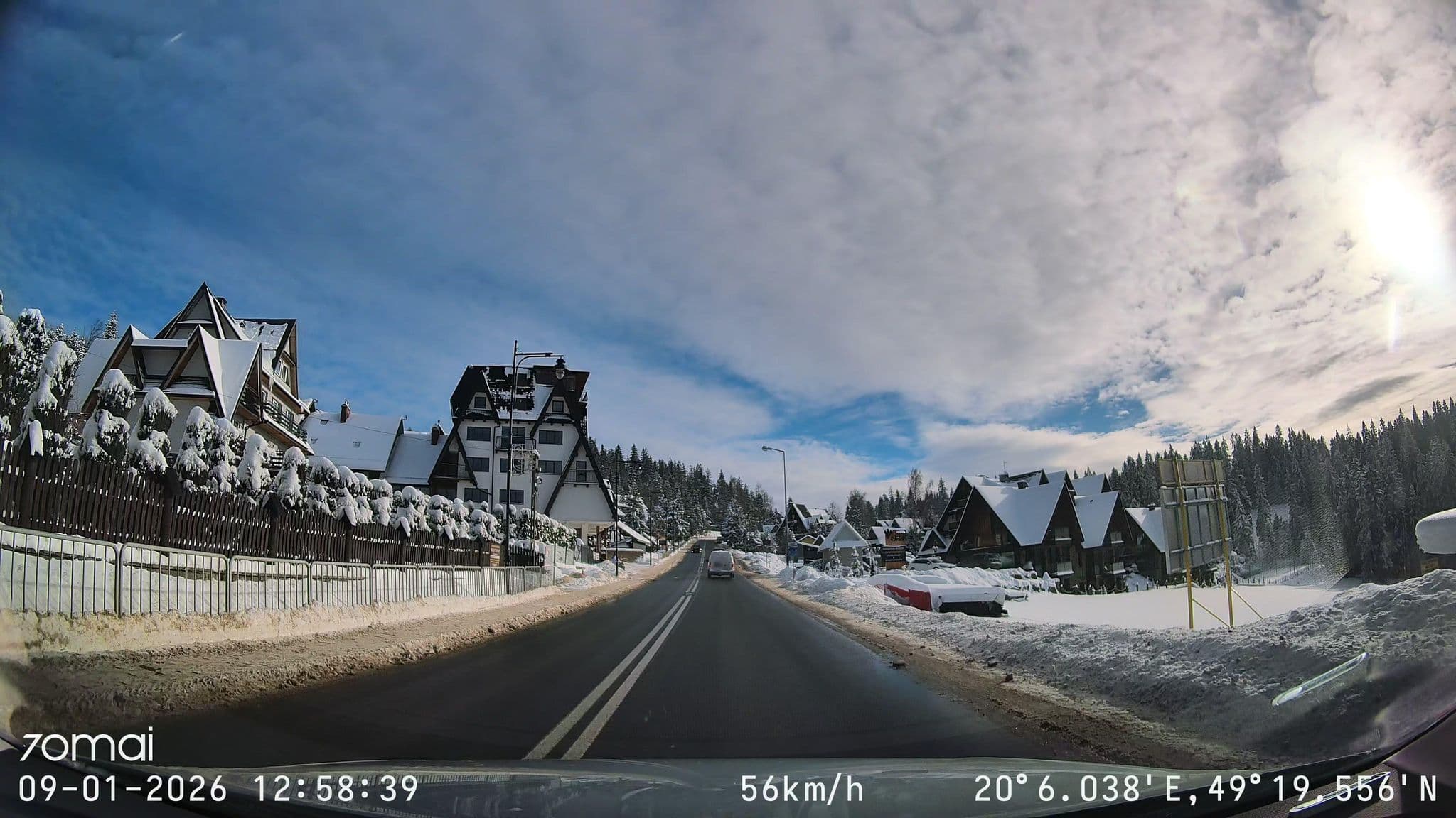 Street view near Pokoje Gościnne "Willa Turnia", Bukowina Tatrzańska — © doriel (CC BY-SA · Mapillary)