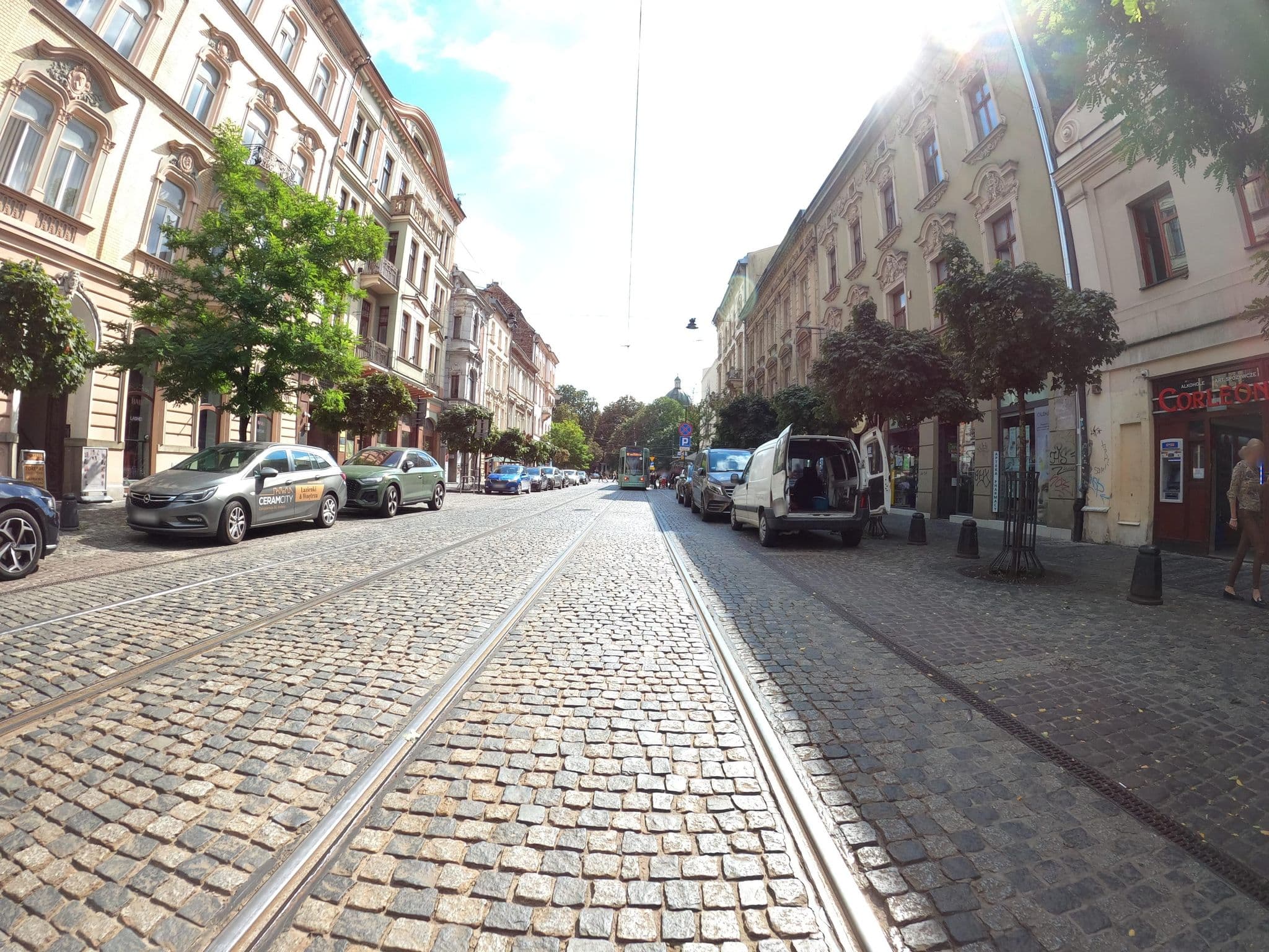 Street view near Ametyst Hostel, Kraków — © masterofnoroad (CC BY-SA · Mapillary)