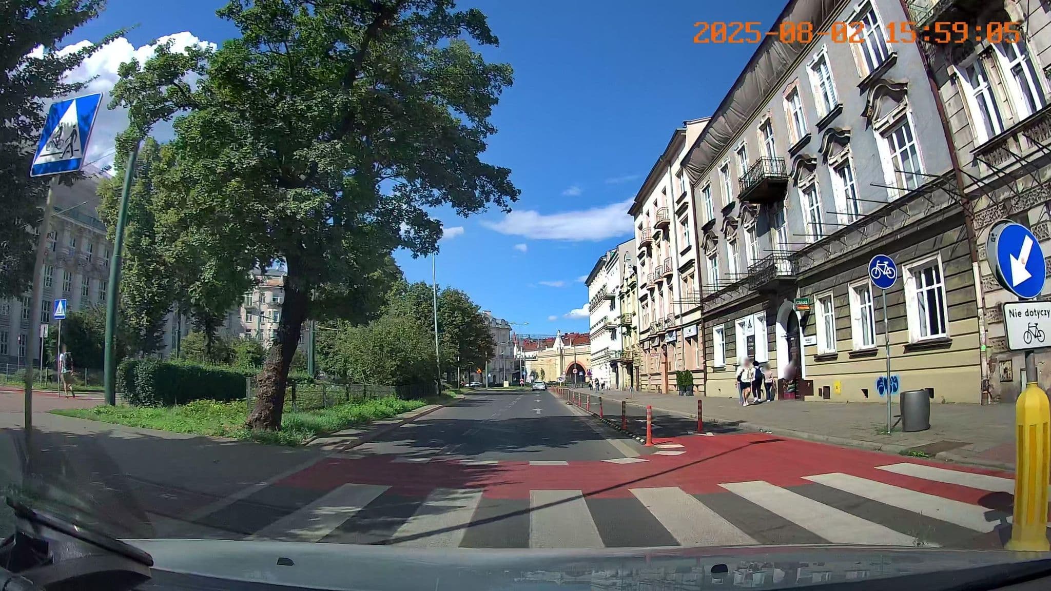 Street view near Wawel Apartments, Kraków — © jswk (CC BY-SA · Mapillary)