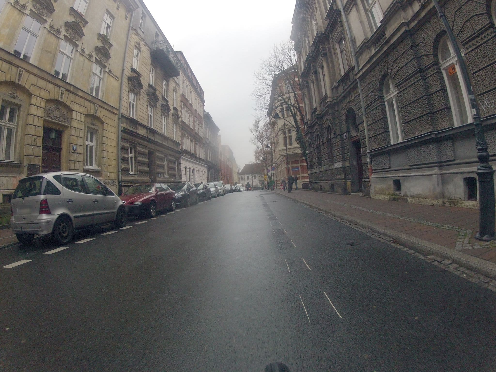 Street view near Fresh Apartments, Kraków
