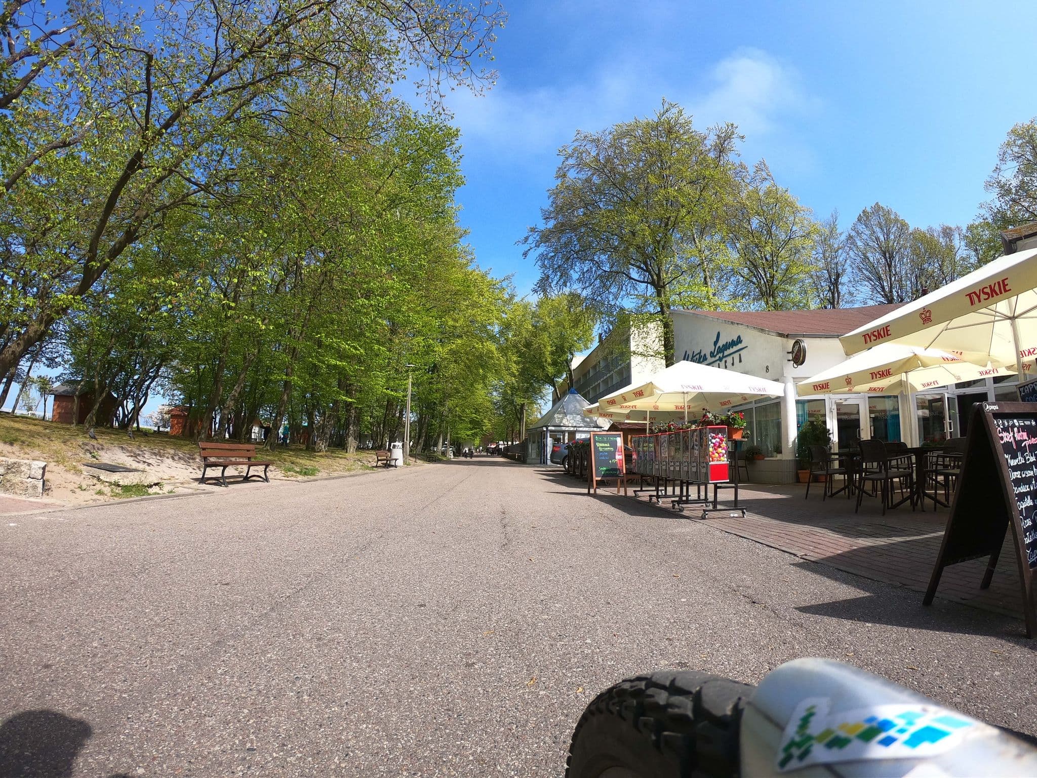 Street view near Cristal Baltic, Ustka