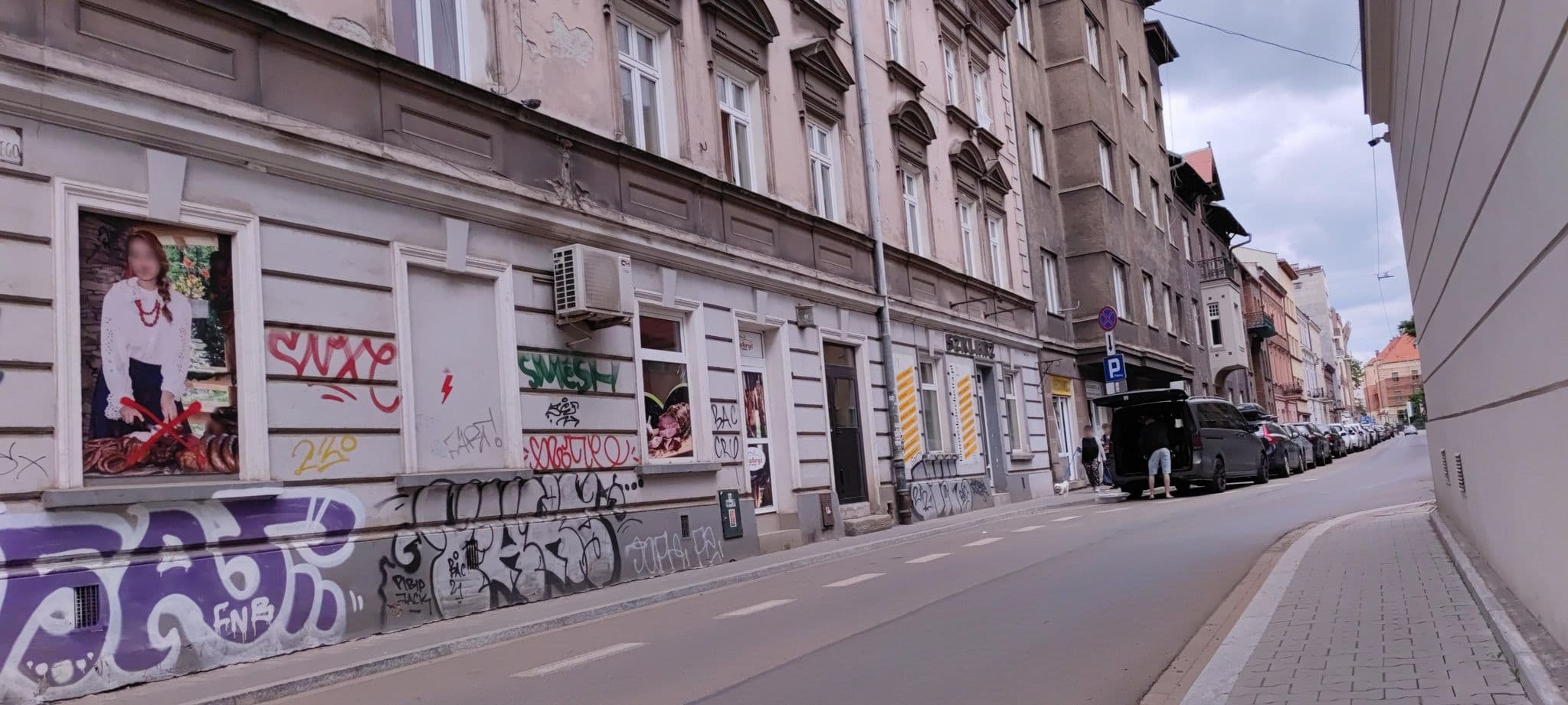 Street view near Plantonia, Kraków
