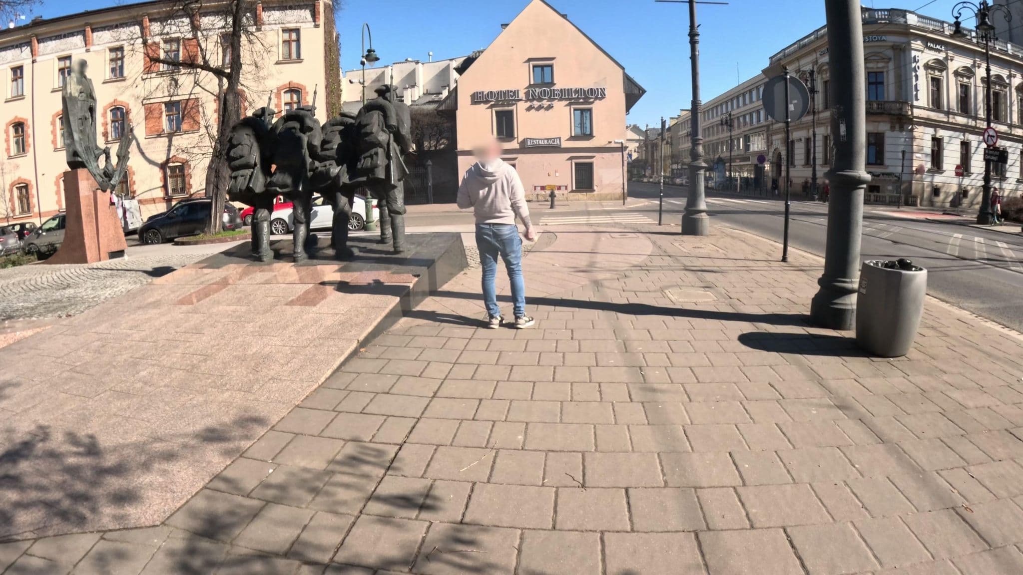 Street view near Hotel Nobilton, Kraków
