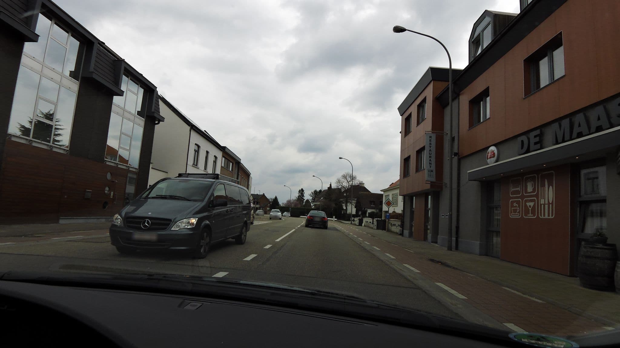 Street view near Hotel Maaskant, Maaseik — © madel (CC BY-SA · Mapillary)