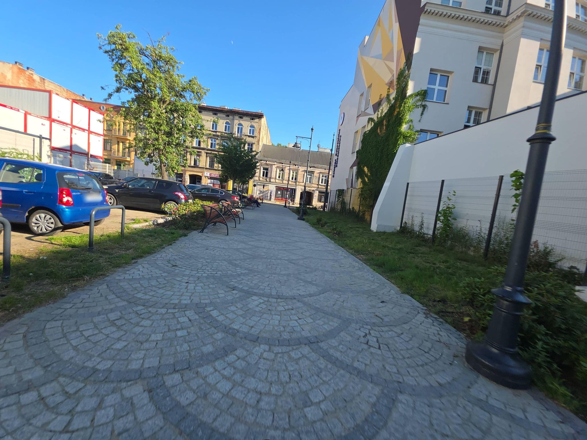 Street view near Szkolne schronisko młodzieżowe, Łódź