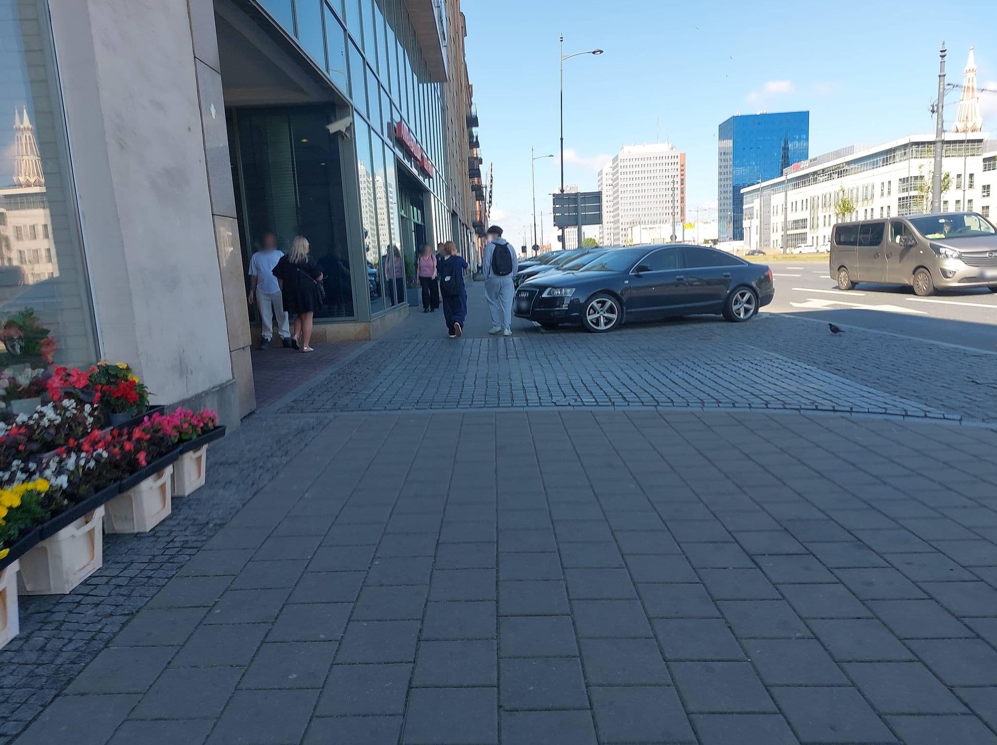Street view near Ambasador Centrum, Łódź