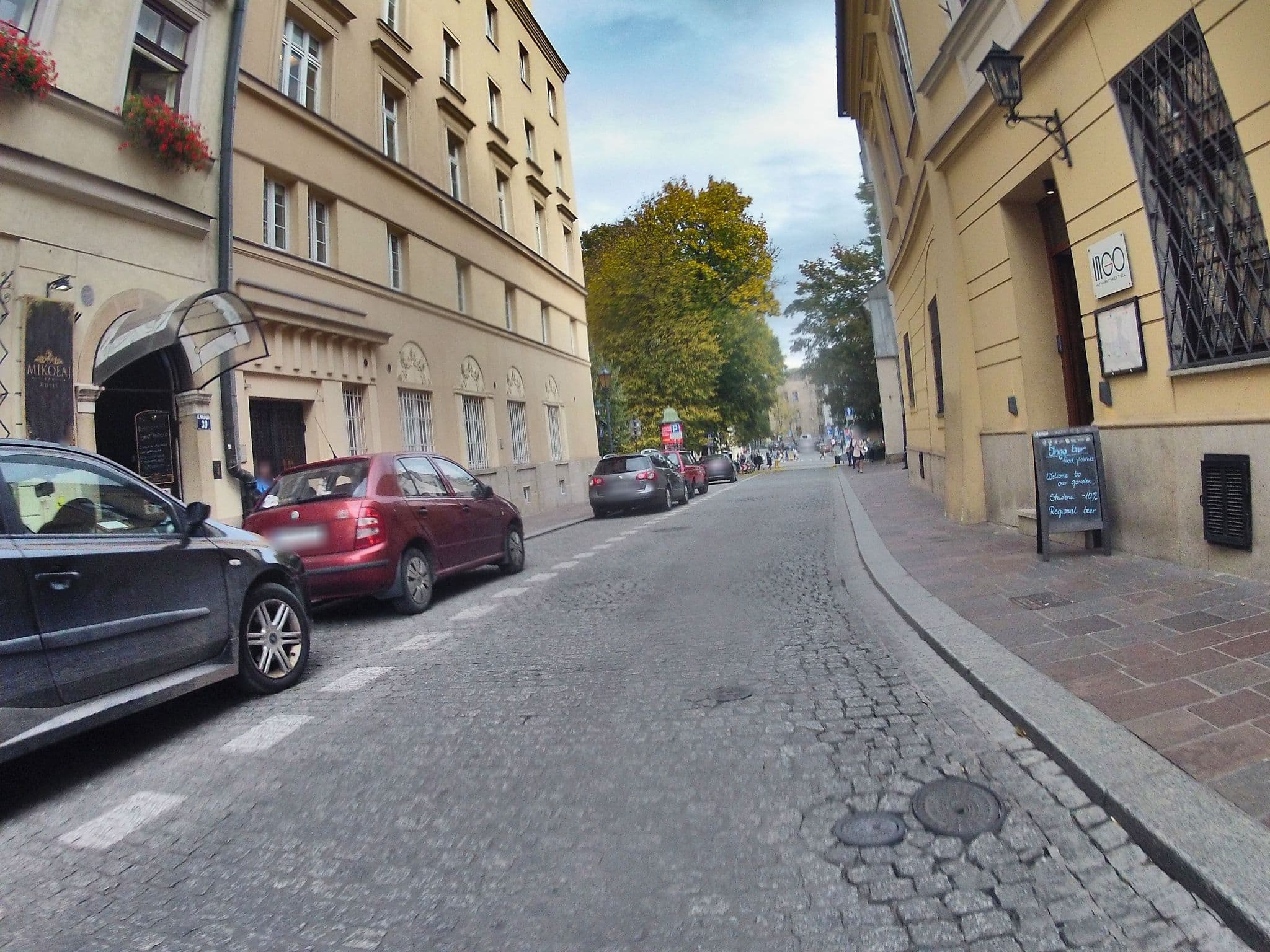 Street view near Mikołaj, Kraków