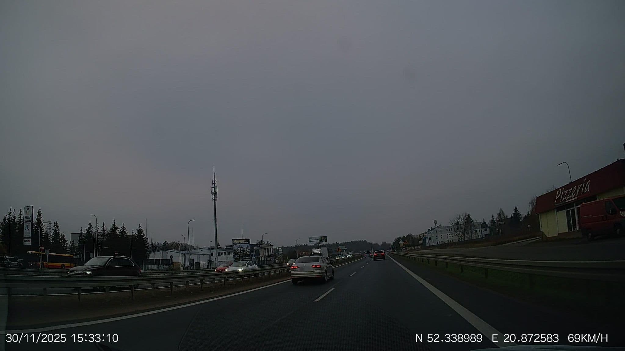 Street view near Villa Bella Casa, Łomianki — © Driven2574 (CC BY-SA · Mapillary)