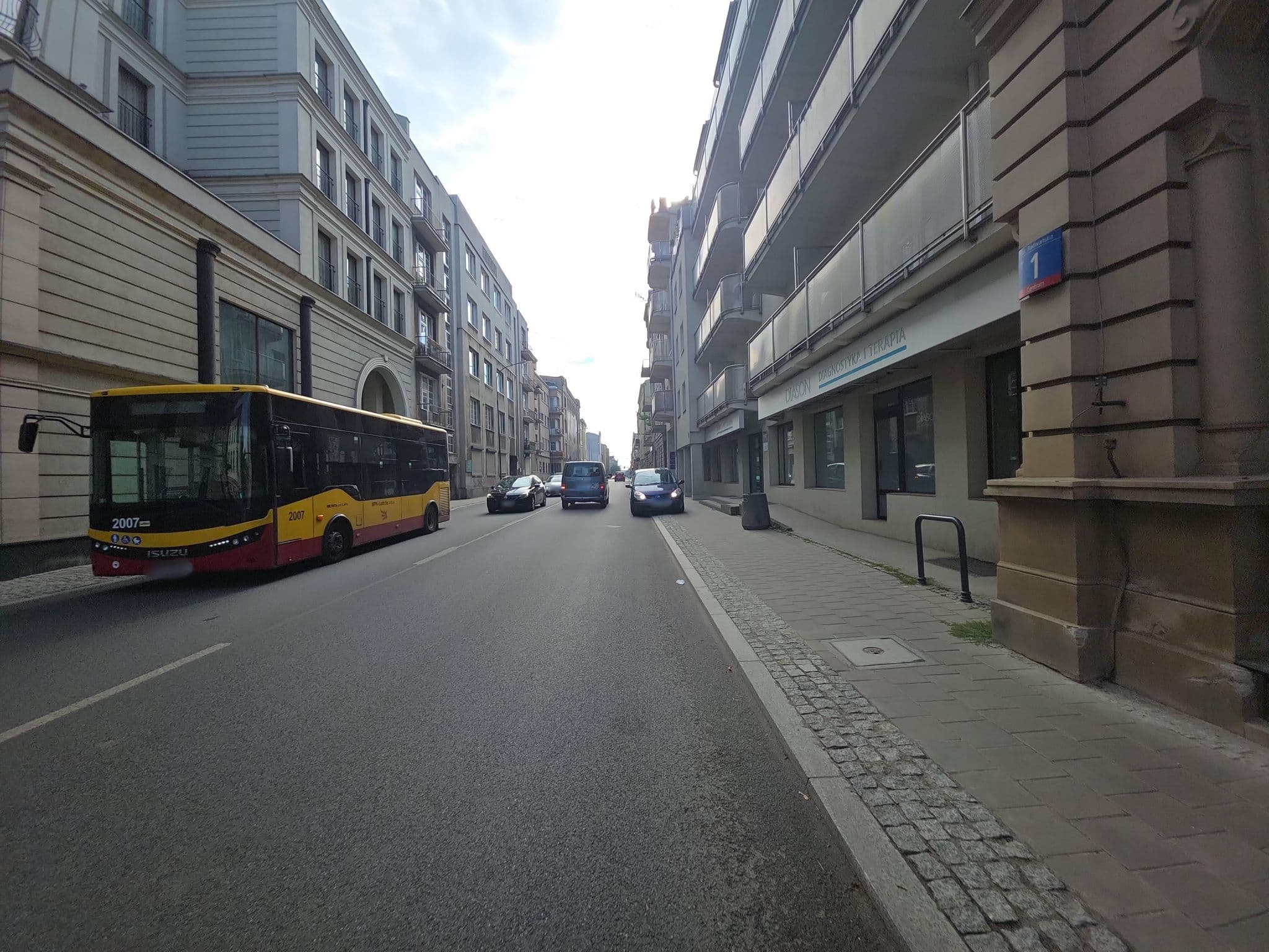 Street view near Holiday Inn, Łódź