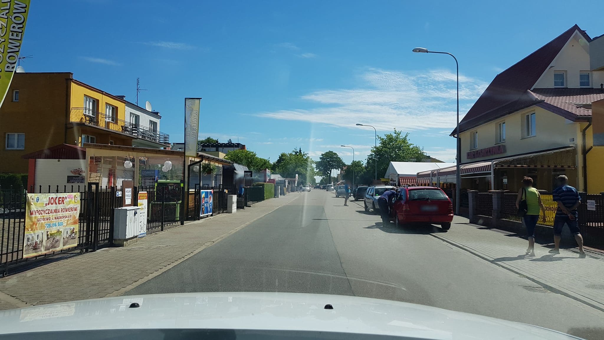 Street view near Bałtyk, Grzybowo