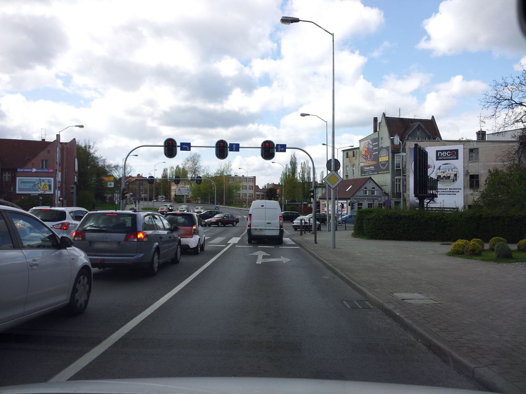 Street view near Ruben Hotel, Zielona Góra — © fdmap (CC BY-SA · Mapillary)