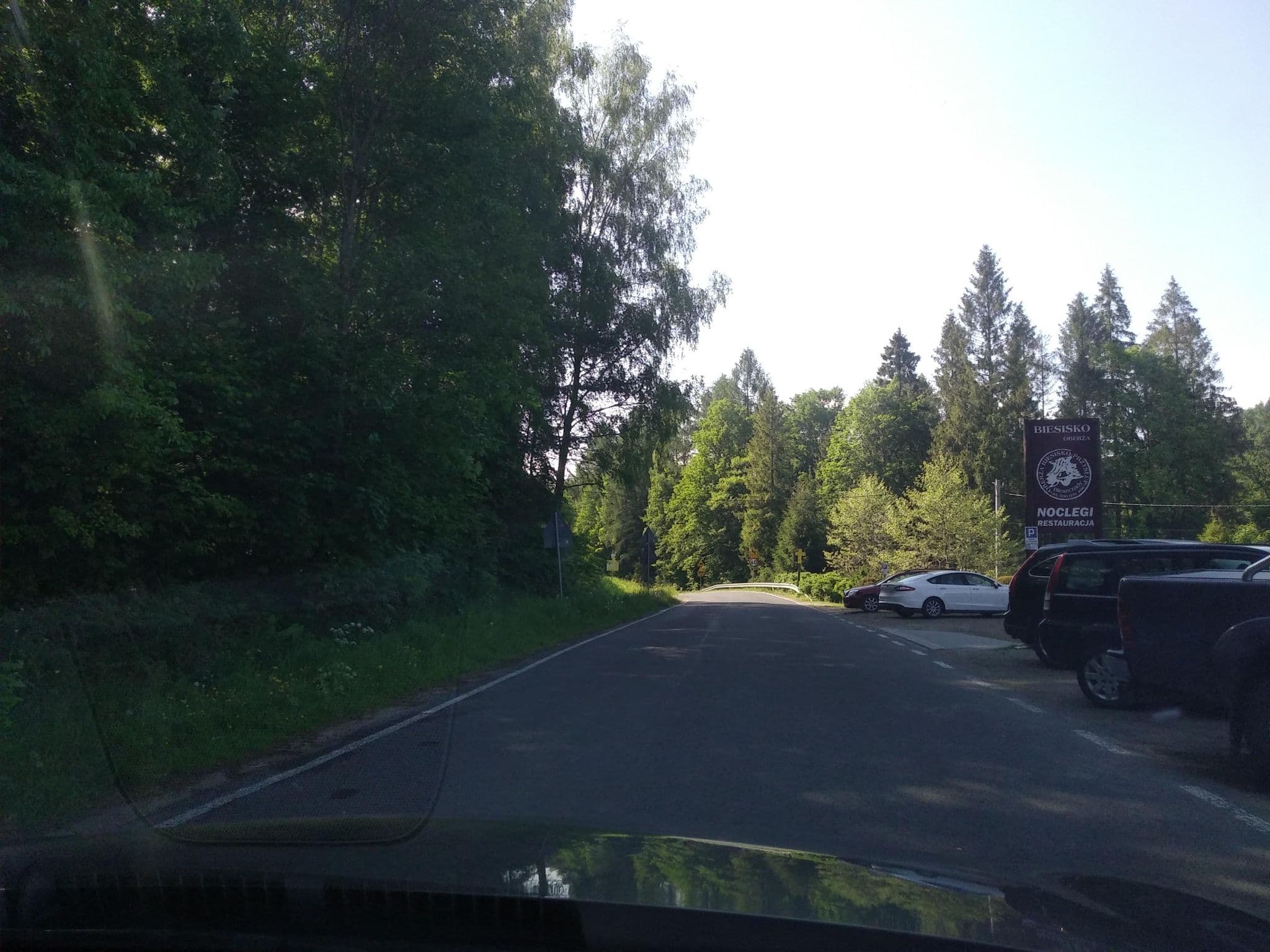 Street view near Oberża Biesisko, Baligród