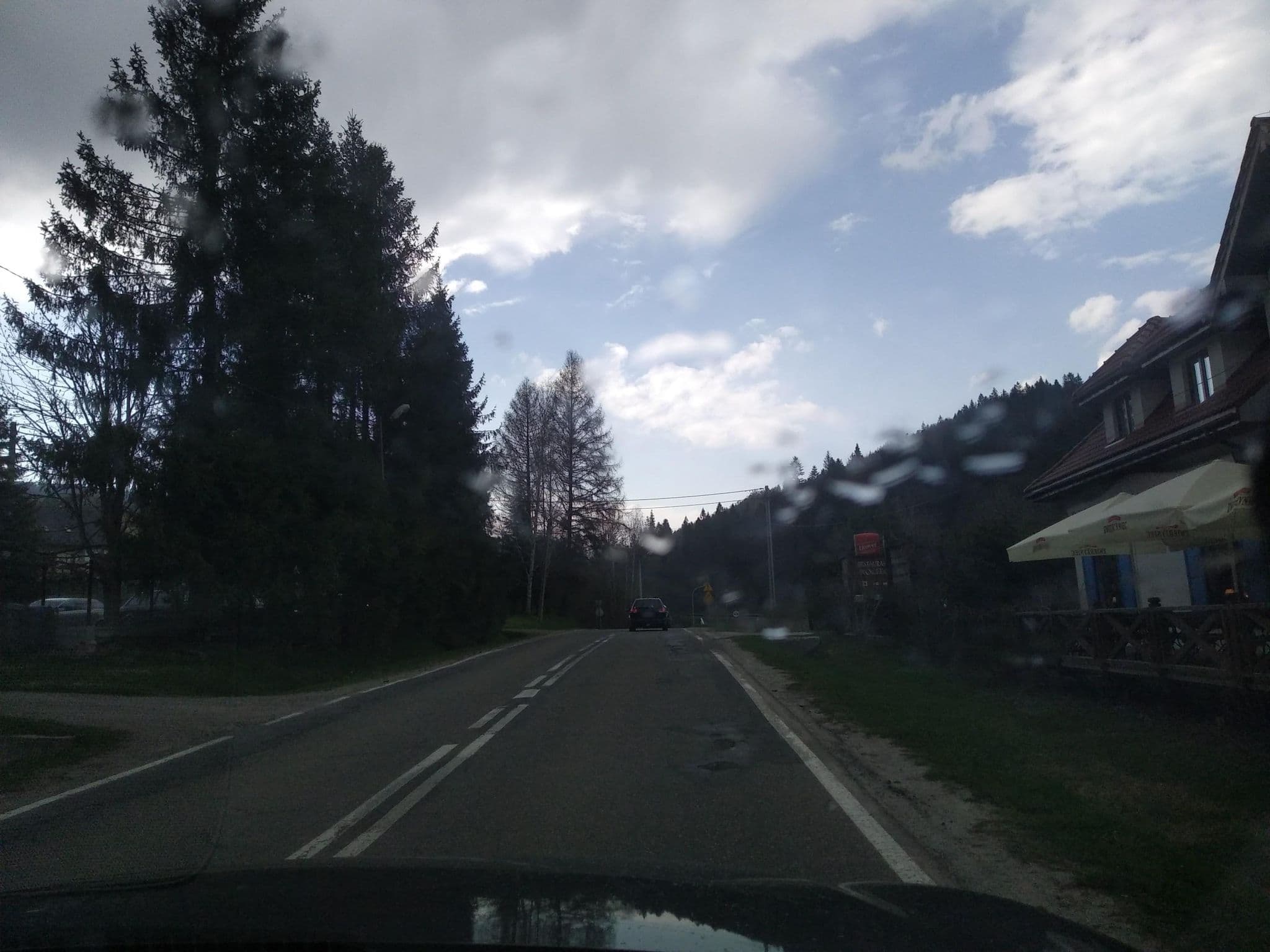 Street view near Willa Helena, Baligród