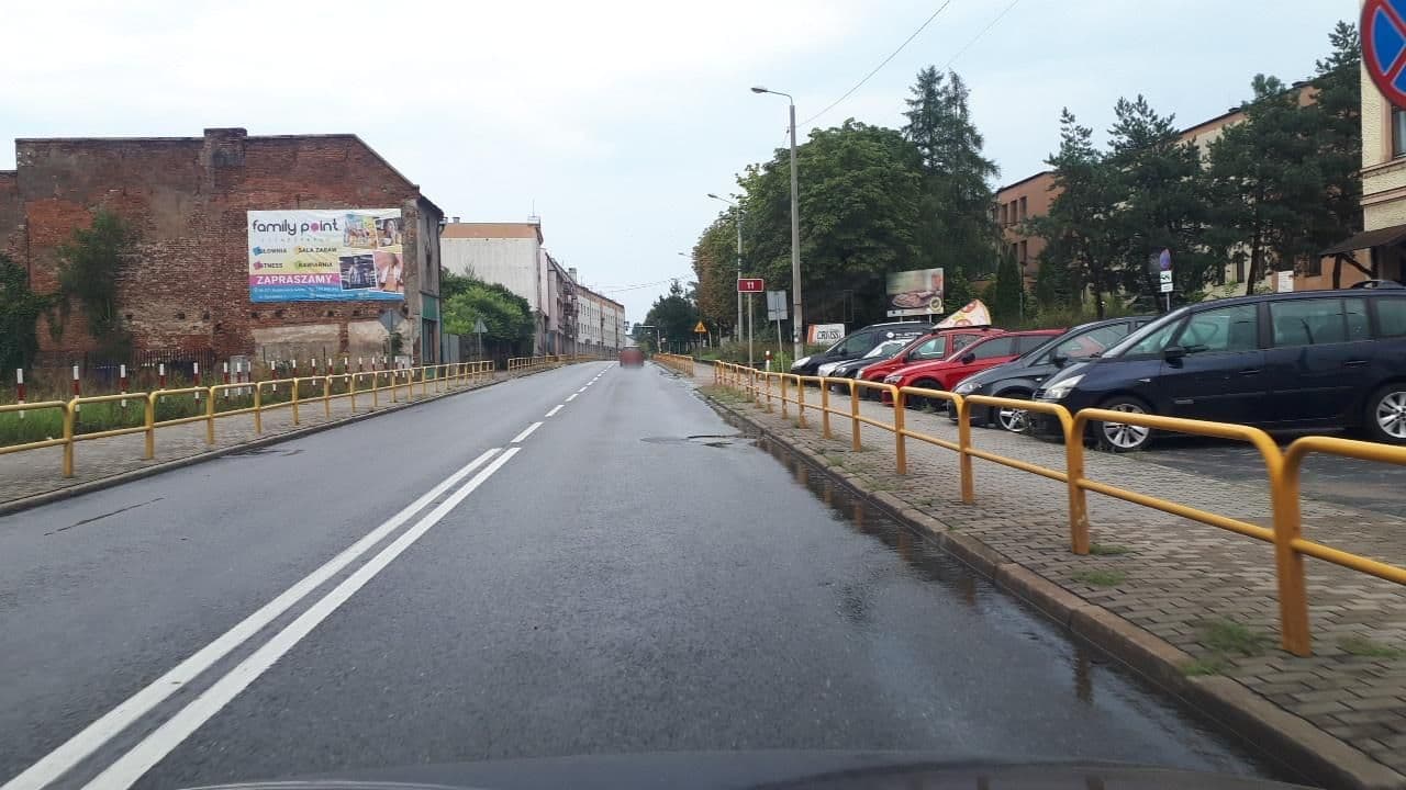 Street view near Hotel "Aleksandra", Olesno — © sorbovit (CC BY-SA · Mapillary)