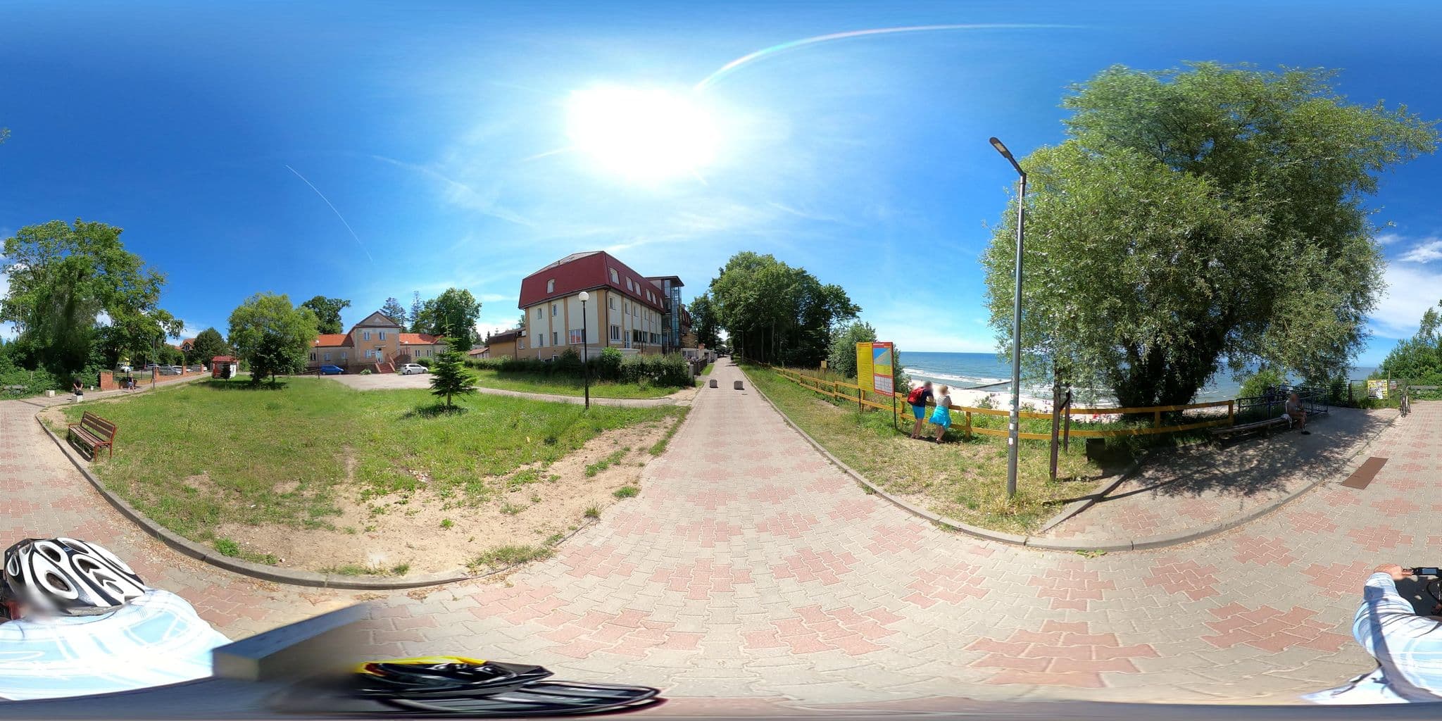 Street view near Hotel Jantar, Pobierowo