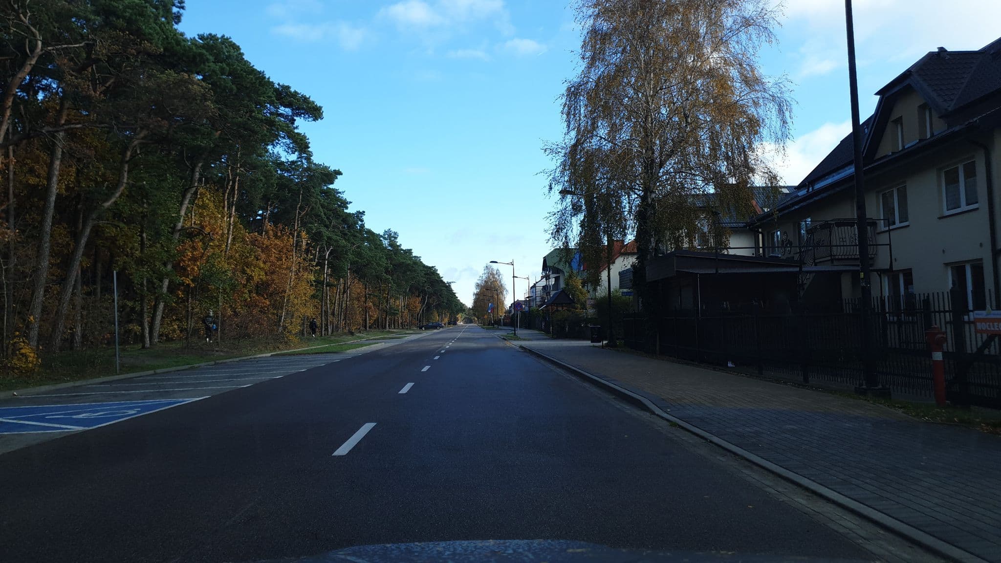 Street view near Panasz, Jastrzębia Góra