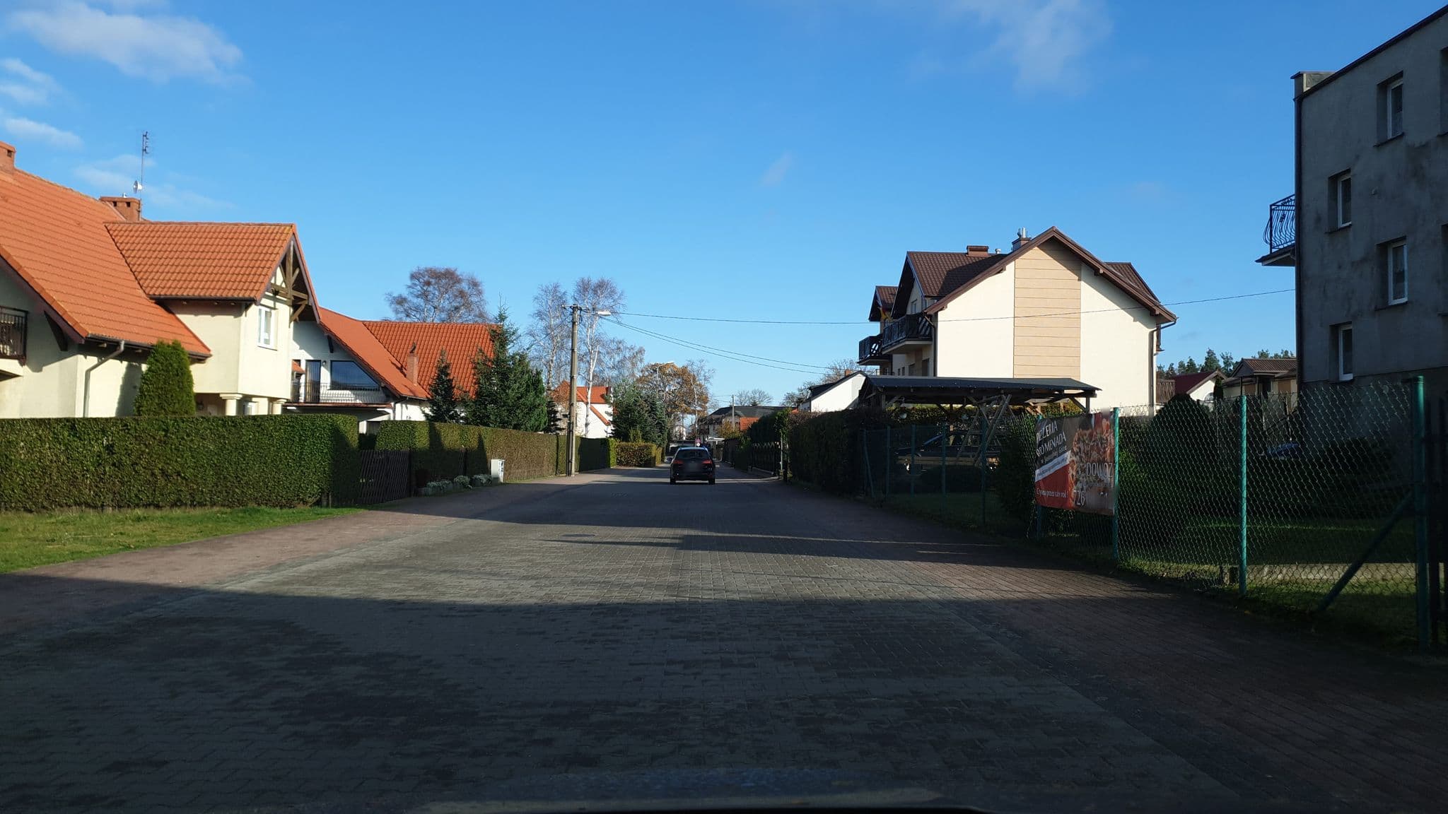 Street view near Buja, Jastrzębia Góra