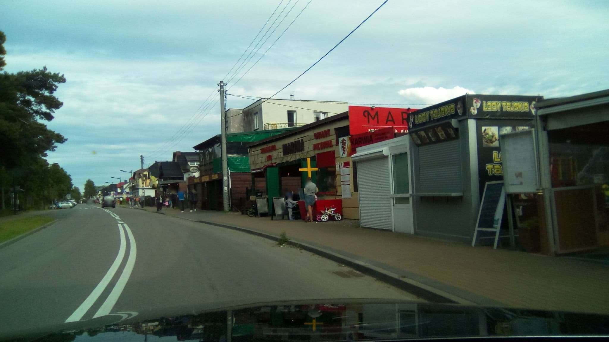 Street view near Willa Złota, Jastrzębia Góra