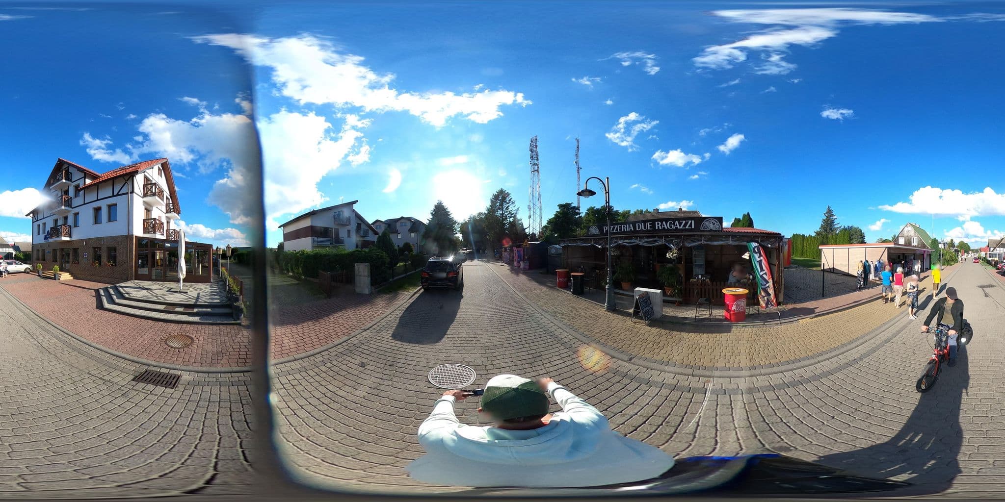 Street view near Klif SPA, Darłówko