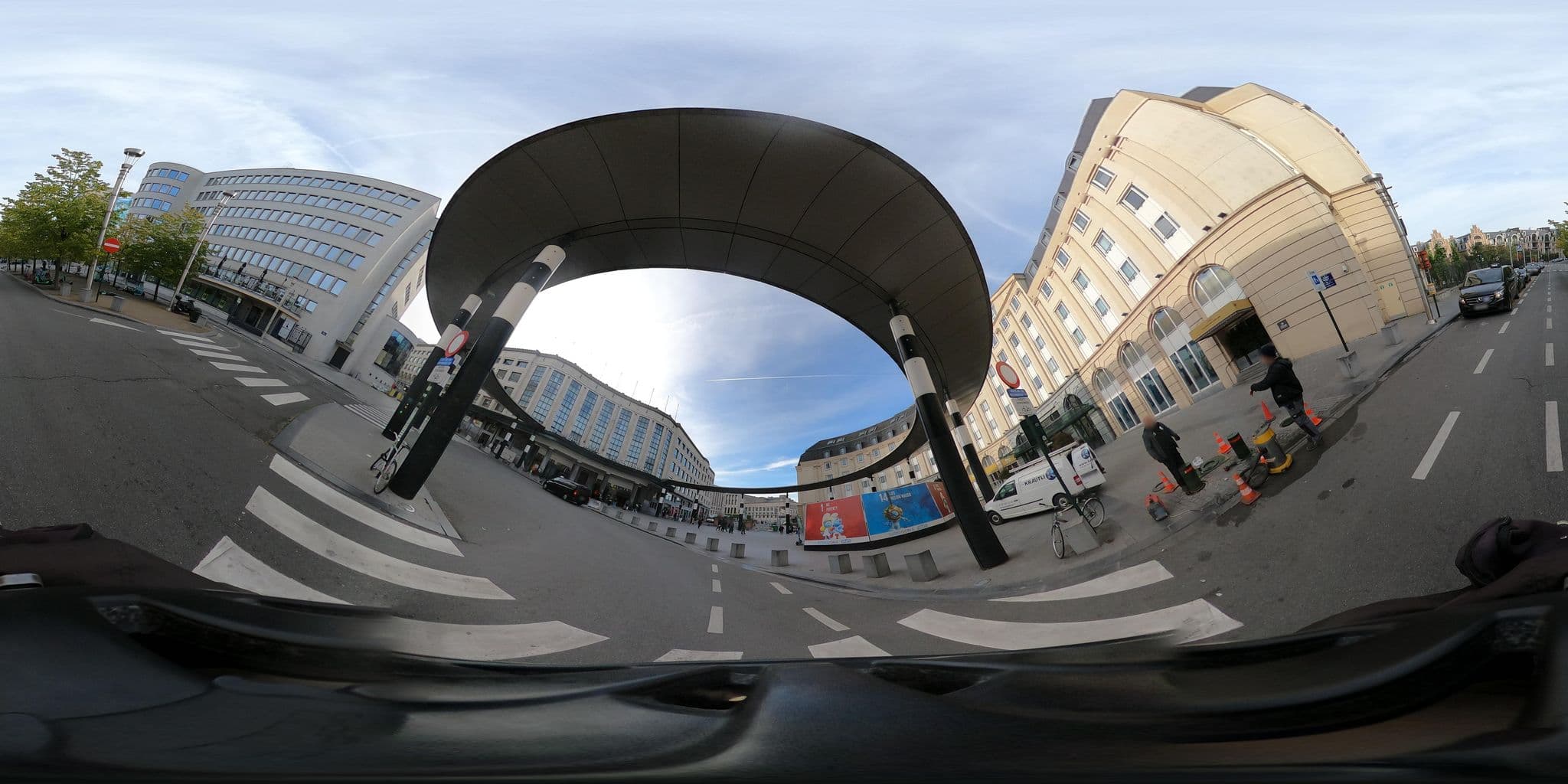 Street view near Hilton Brussels Grand Place, Brussels — © RaphaelPasLoin (CC BY-SA · Mapillary)