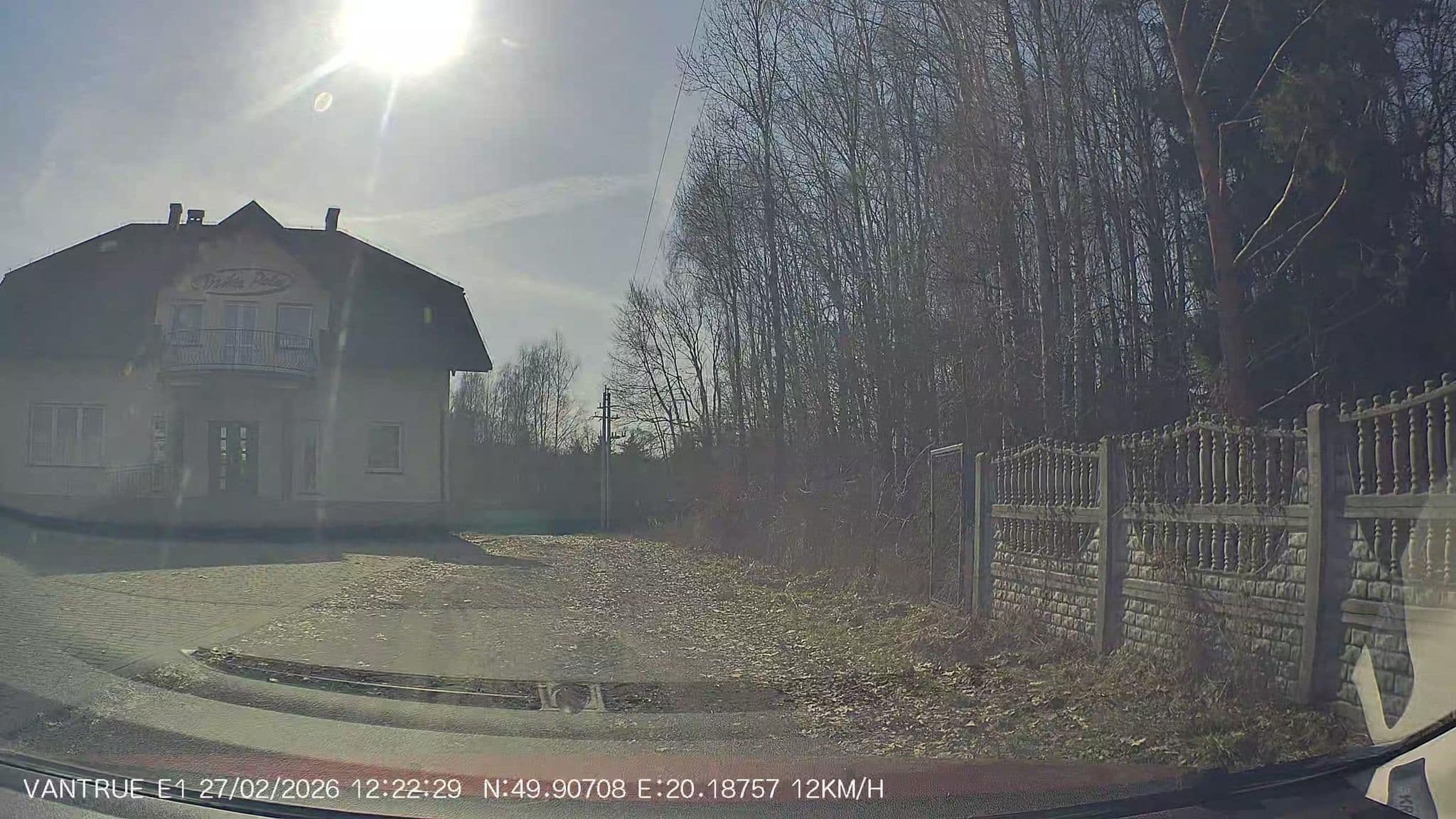 Street view near Dzikie Pola, Gdów — © Grzesiekk (CC BY-SA · Mapillary)