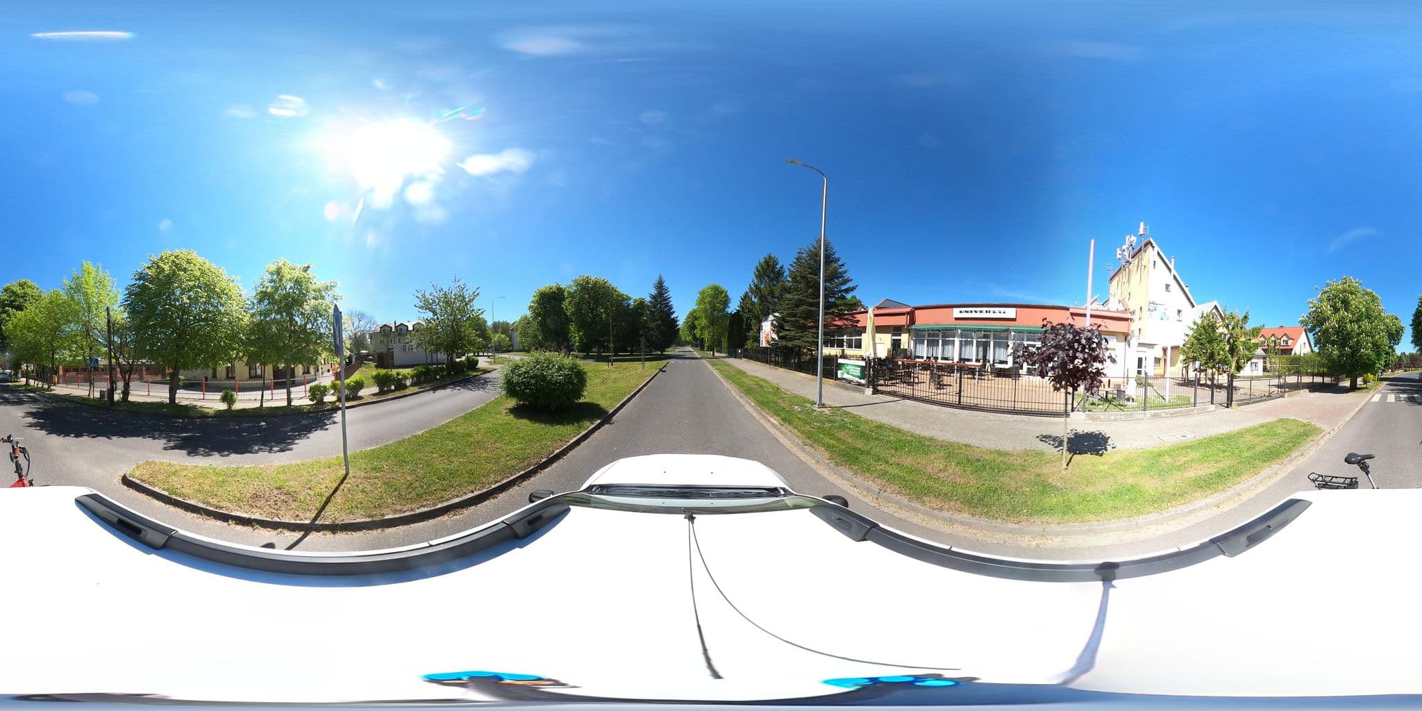Street view near Universal Ośrodek Wczasów Rodzinnych, Mielno