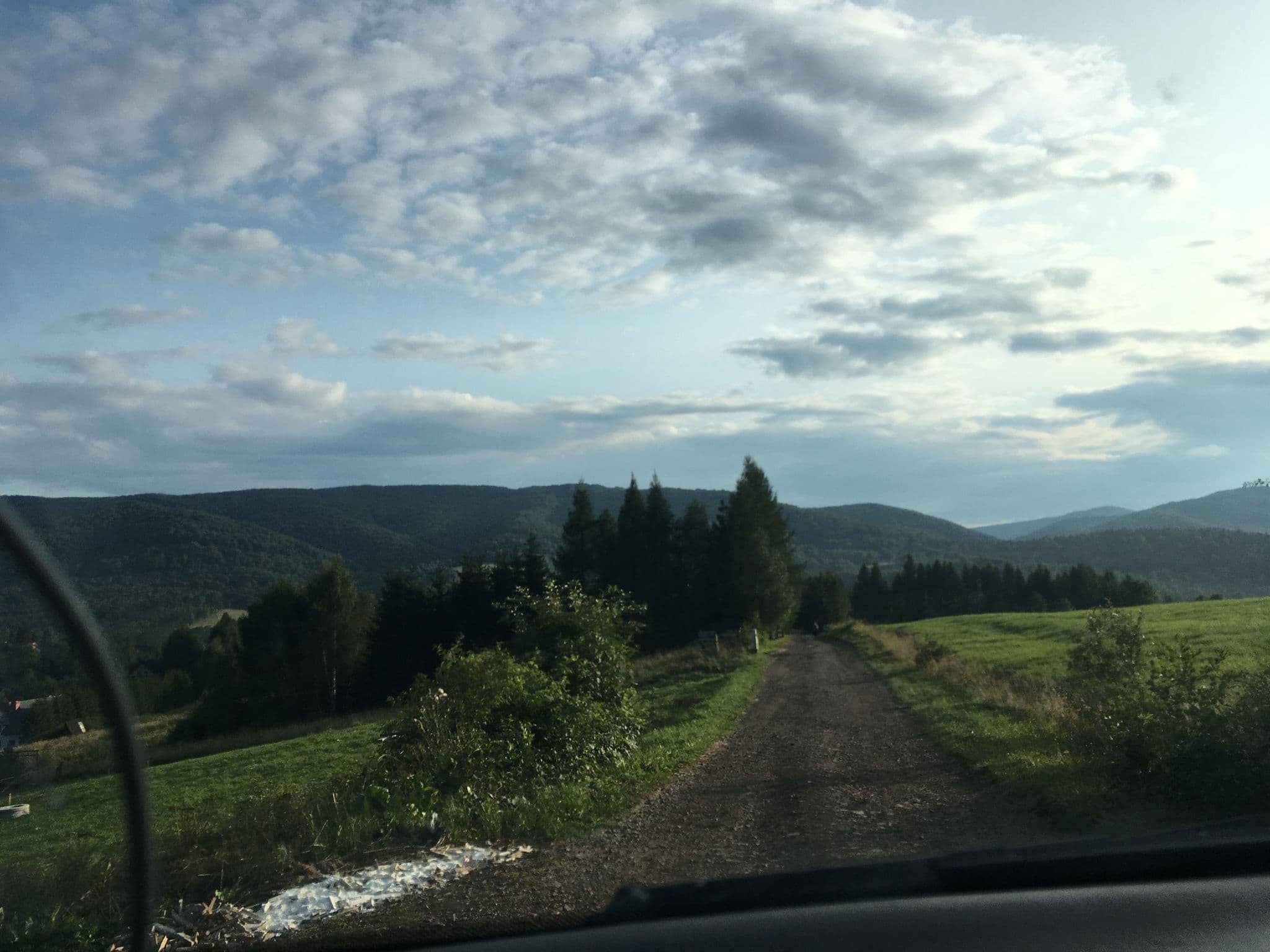 Street view near Derkacz, Baligród