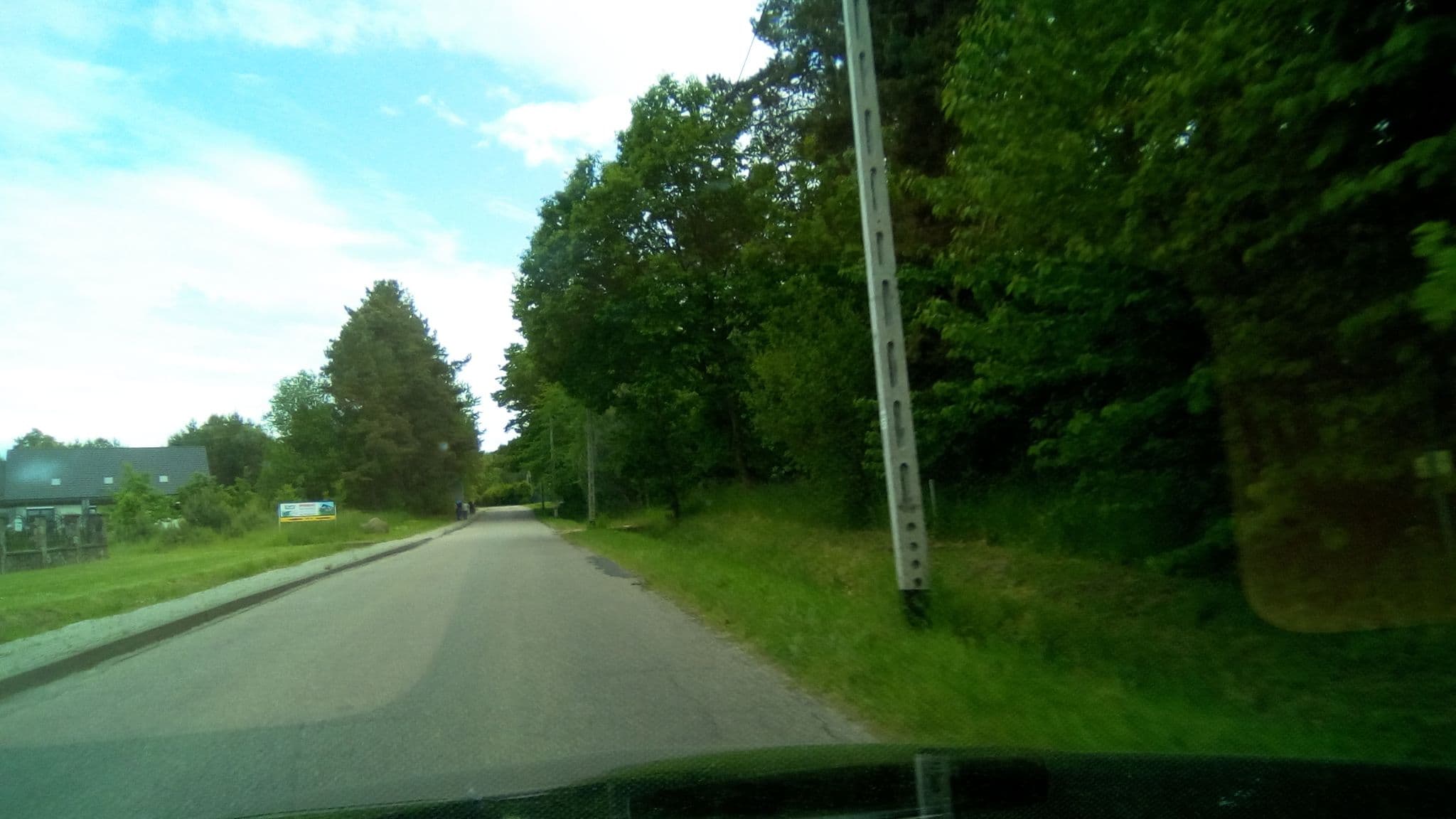Street view near Villa Asteria, Wierzchucino