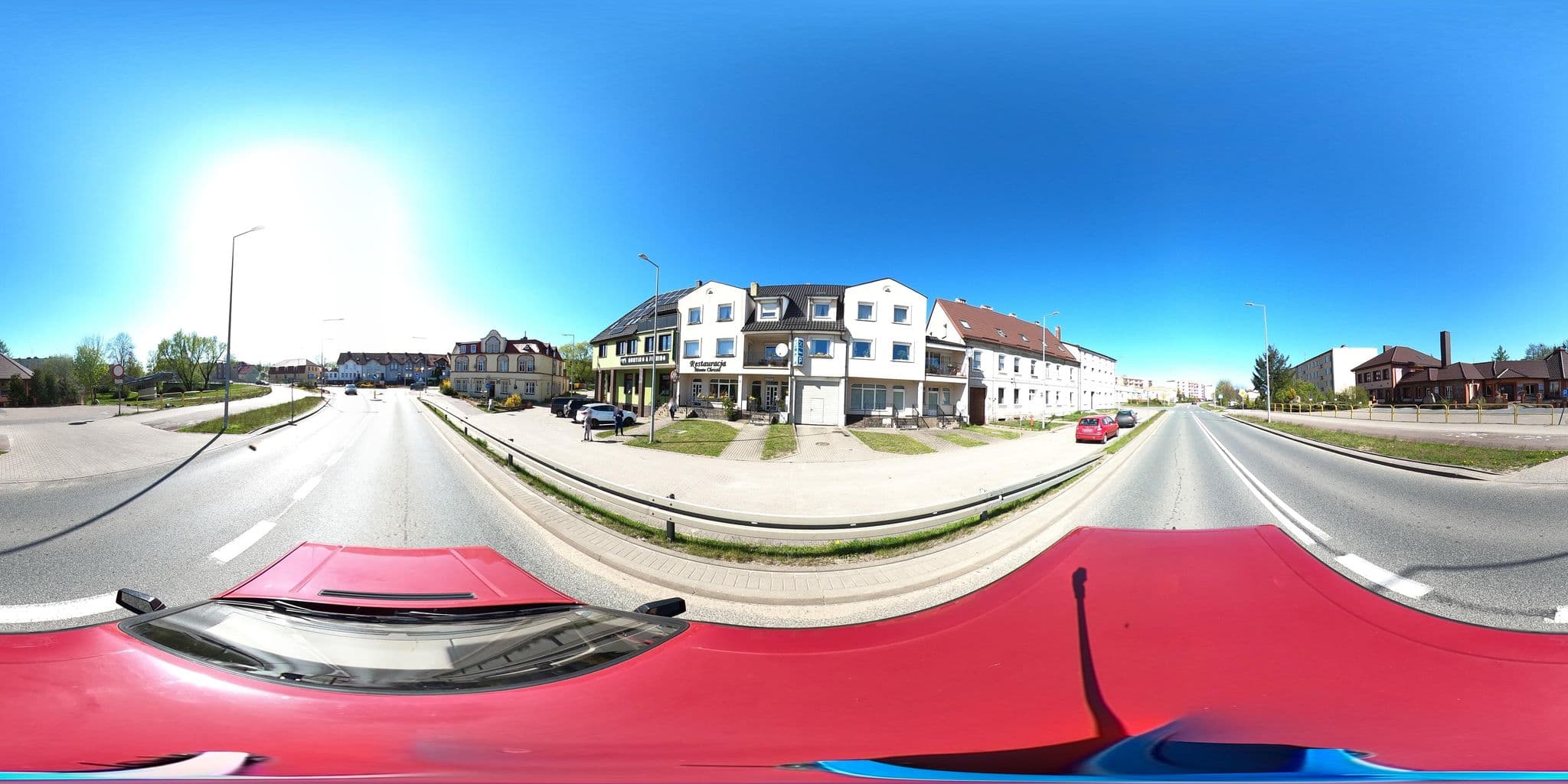 Street view near Hotel Monte Christo, Miastko — © masterofnoroad (CC BY-SA · Mapillary)