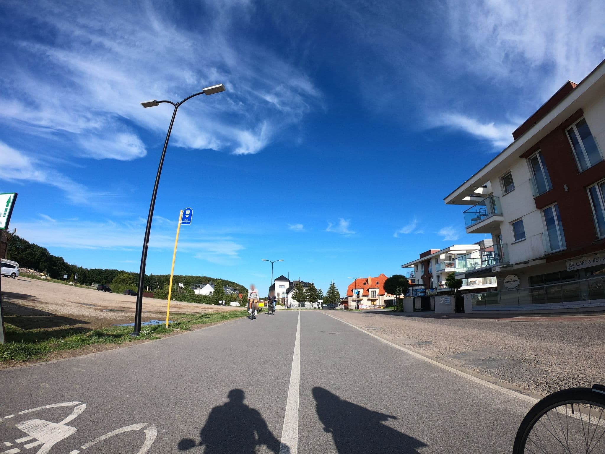Street view near Baltic Cliff Apartments, Pobierowo
