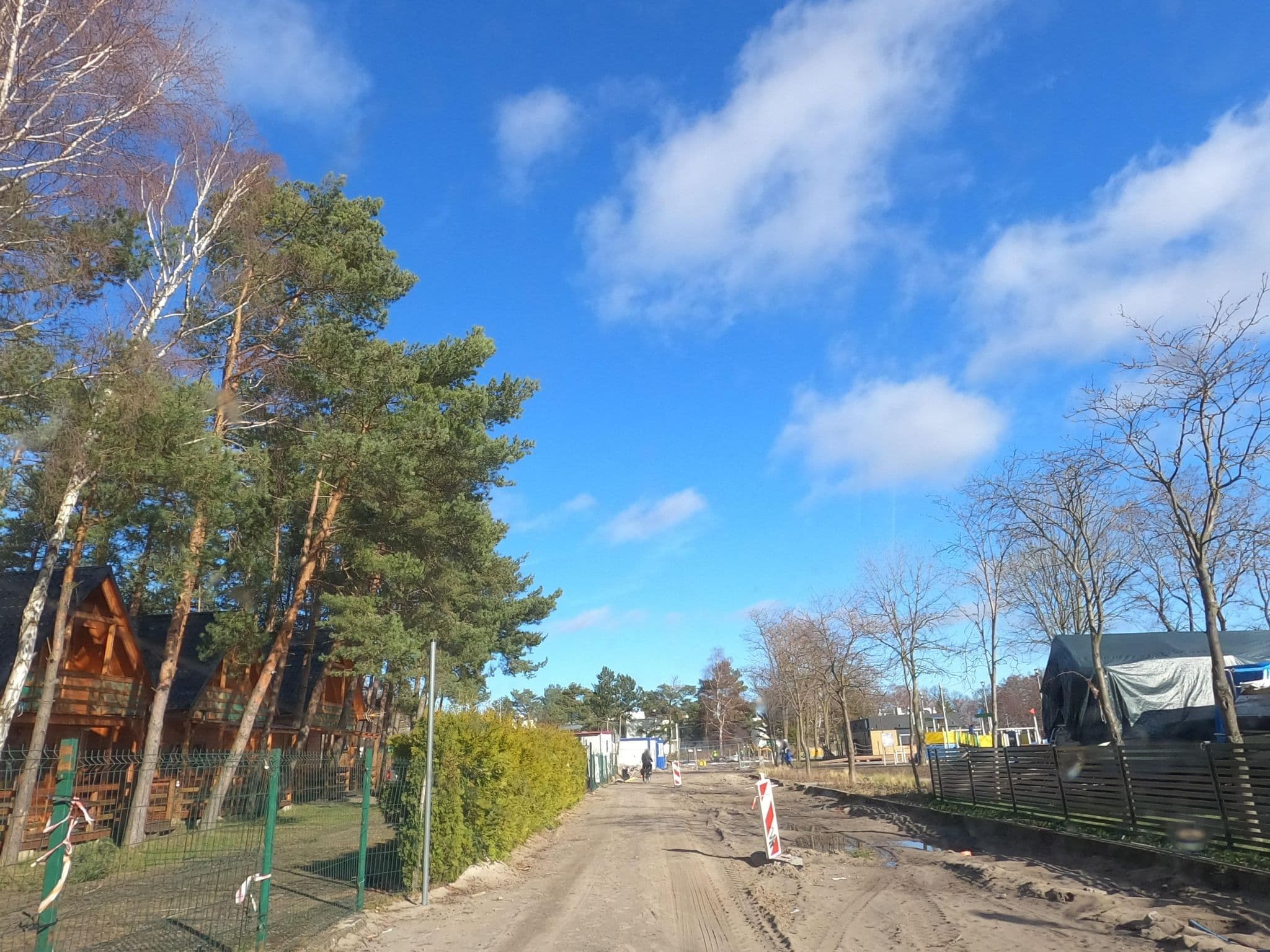 Street view near Turkusowe Domki, Darłówko