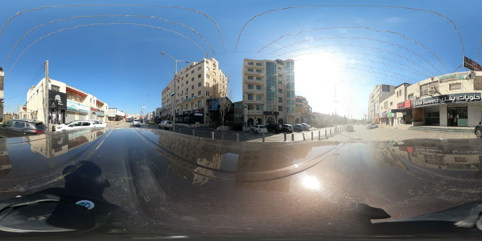 Street view near City Inn Palace Hotel, Ramallah — © 360ms (CC BY-SA · Mapillary)
