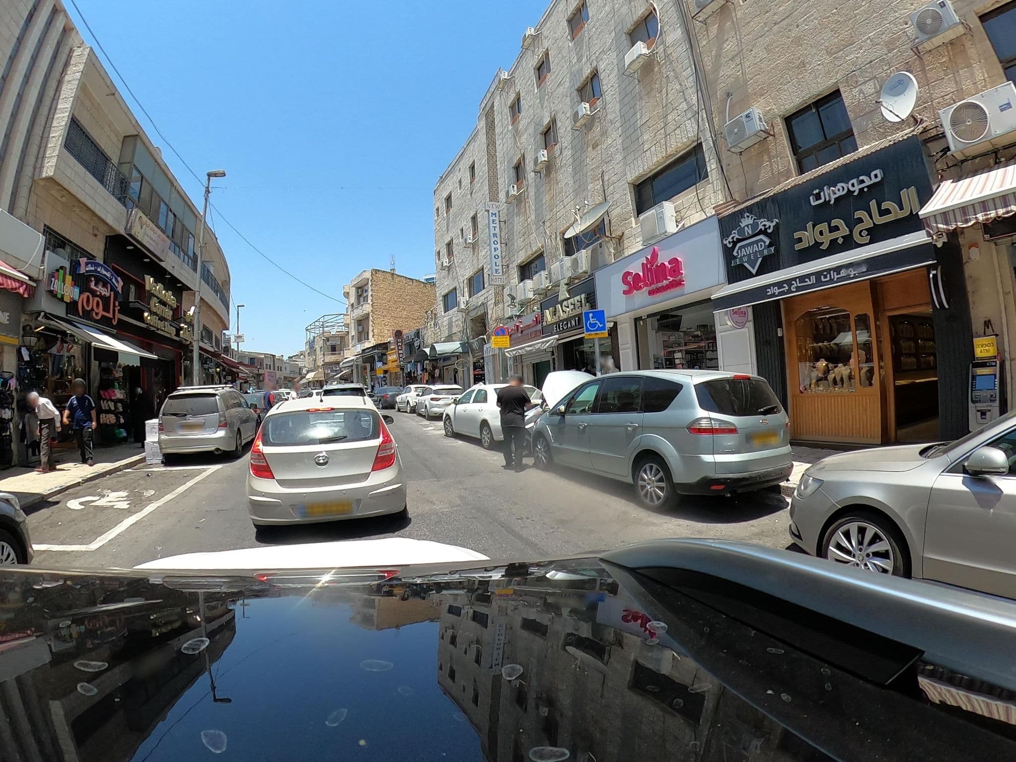 Street view near New Metropole Hotel, East Jerusalem — © tapil (CC BY-SA · Mapillary)