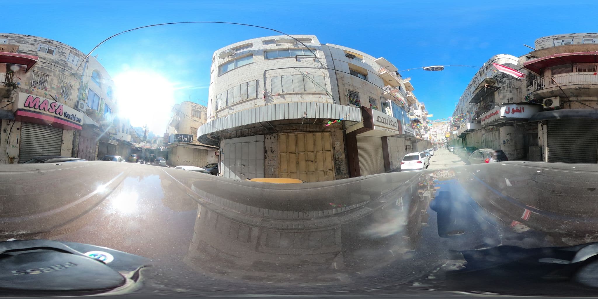 Street view near Hotel Al Yasmeen, Nablus — © 360ms (CC BY-SA · Mapillary)