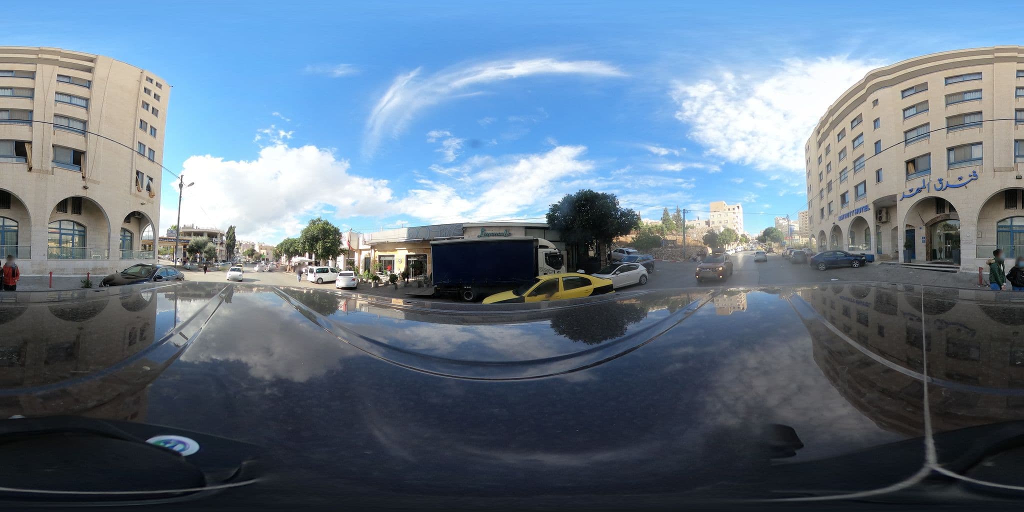 Street view near Nativity Hotel, Bayt Jālā — © 360ms (CC BY-SA · Mapillary)