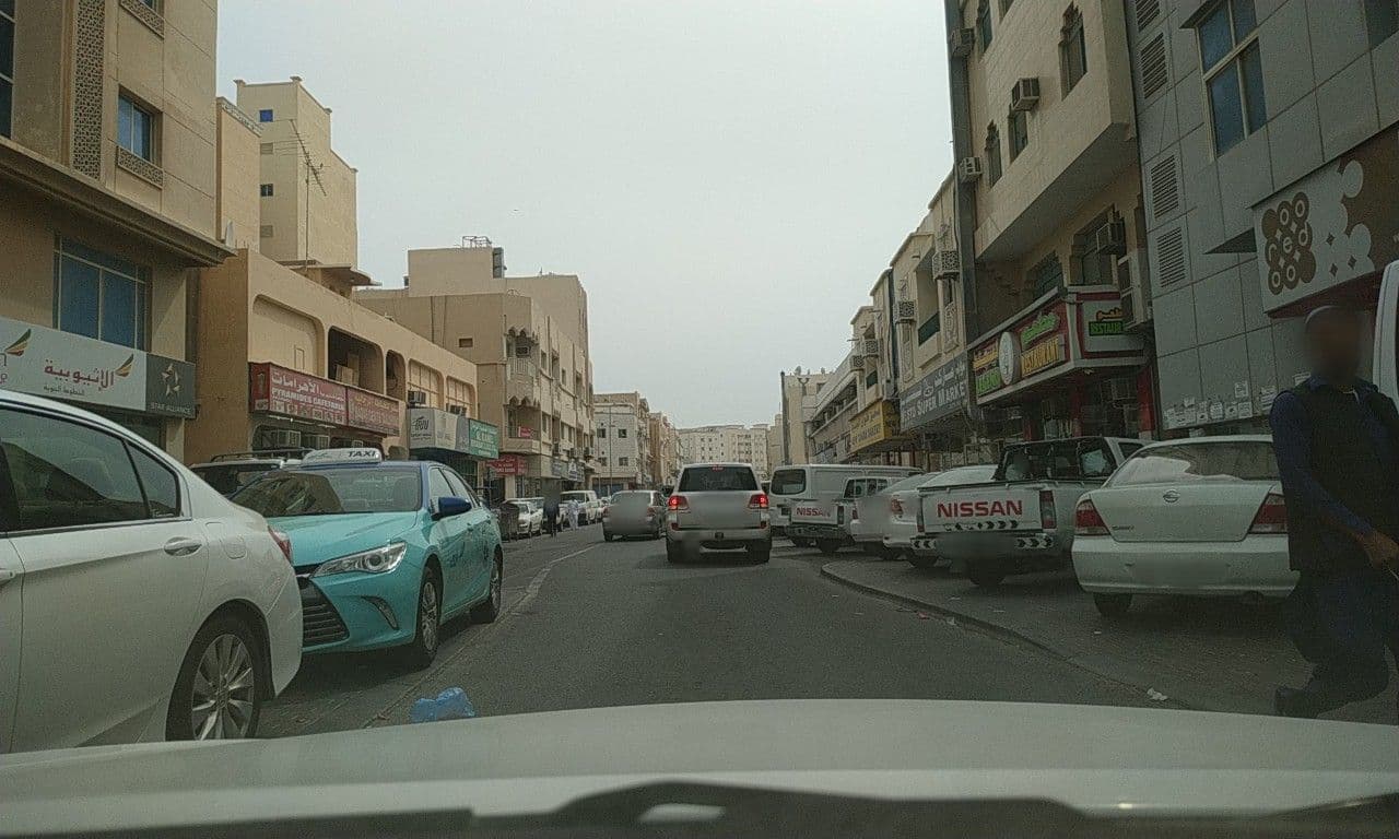 Street view near Diamond Hotel, Al Ghānim — © arifdoha (CC BY-SA · Mapillary)
