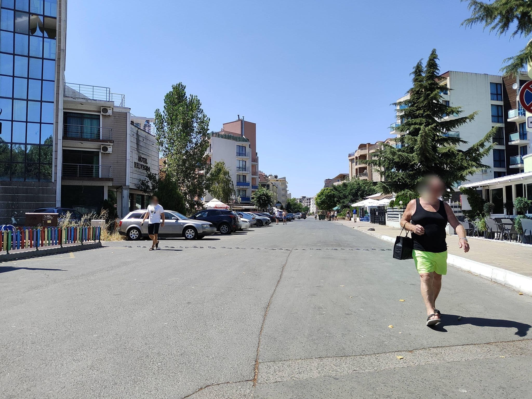 Street view near Pirop City, Sveti Vlas