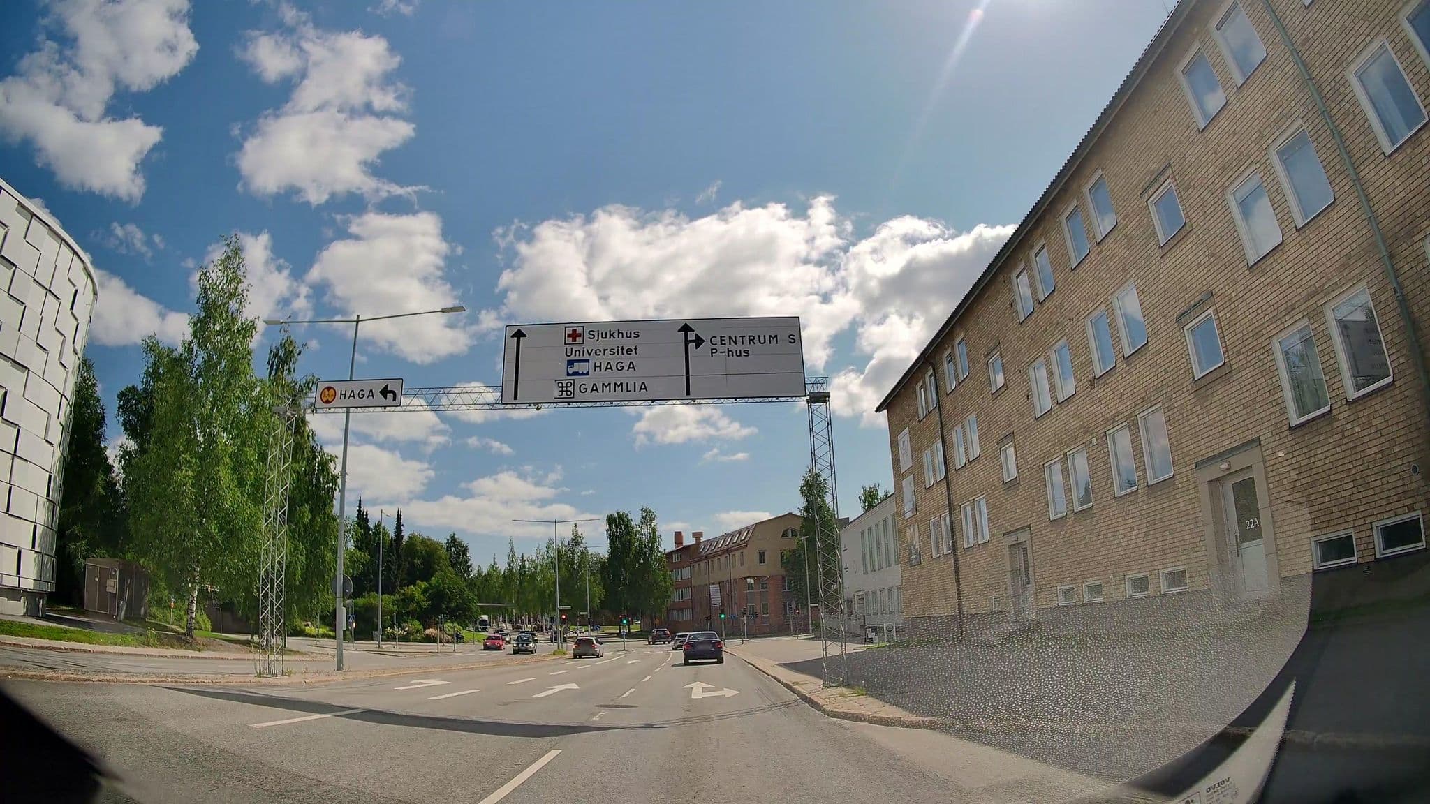 Street view near Norrland YMCA Hostel, Umeå — © bruno360 (CC BY-SA · Mapillary)