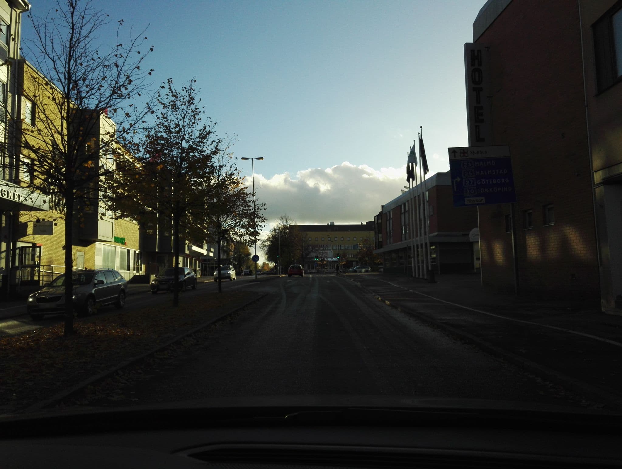 Street view near Royal Corner, Växjö — © krm (CC BY-SA · Mapillary)