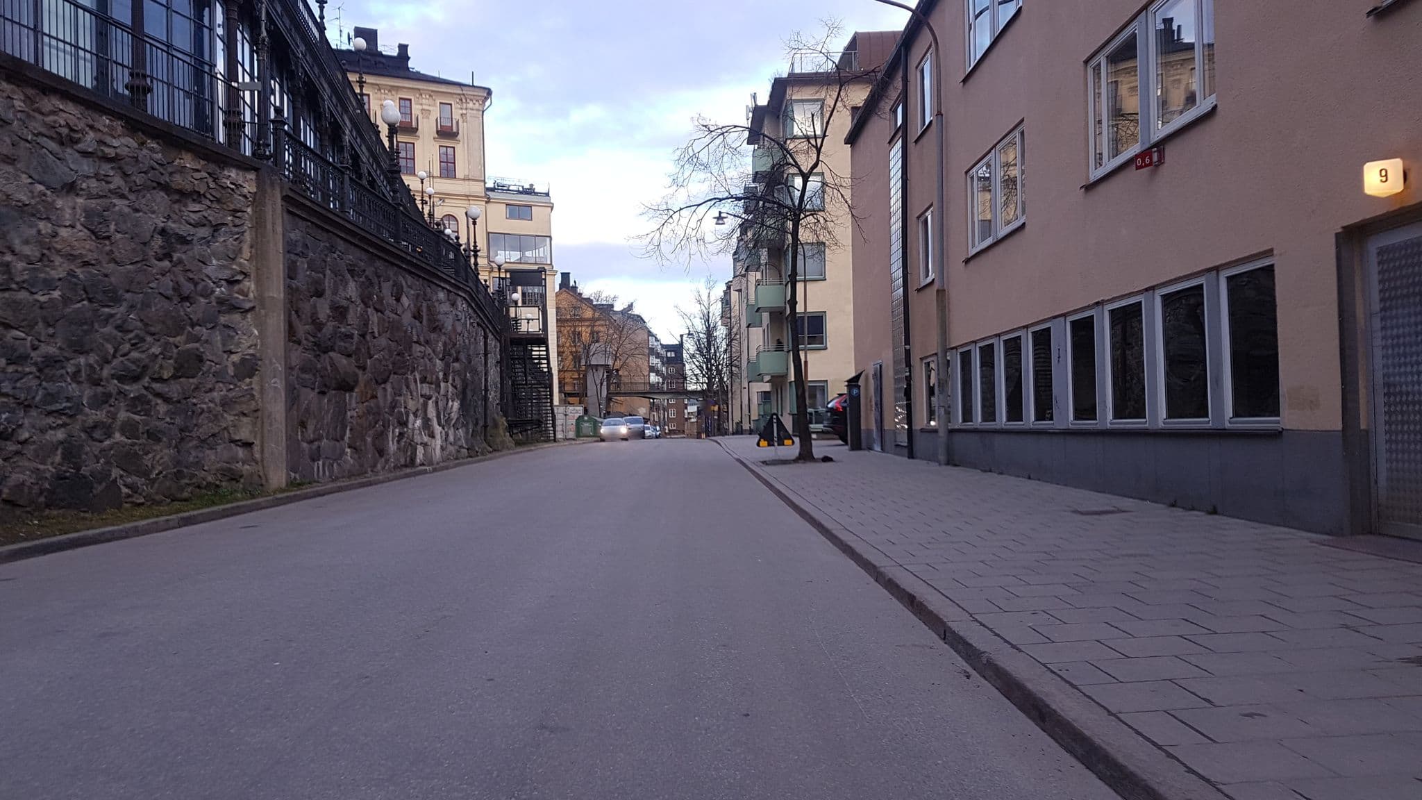 Street view near Sjöfartshotellet, Södermalm — © haxpett (CC BY-SA · Mapillary)