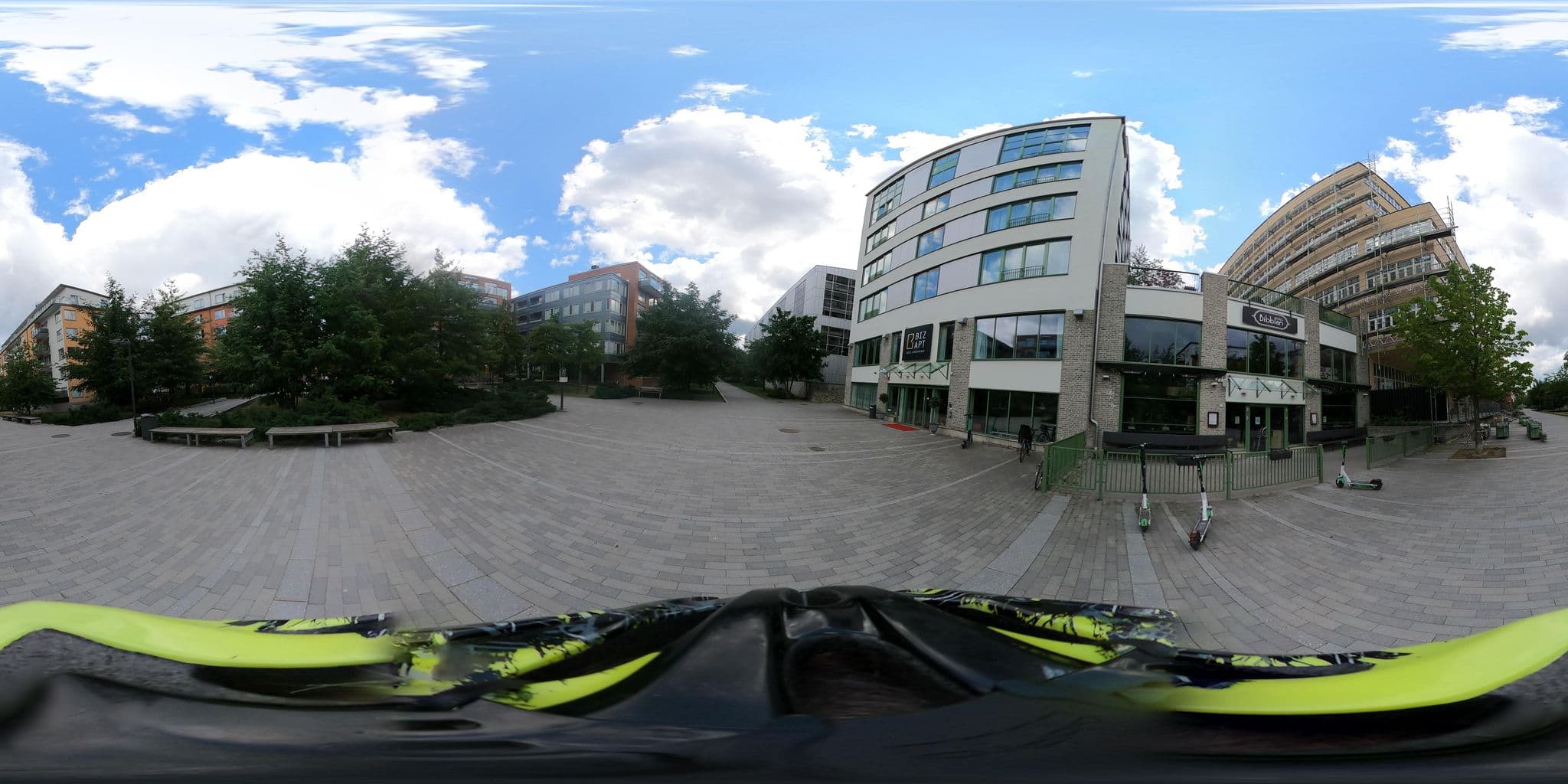 Street view near Biz Apartment Hammarby Sjostad, Södermalm — © cyklistbloggen (CC BY-SA · Mapillary)